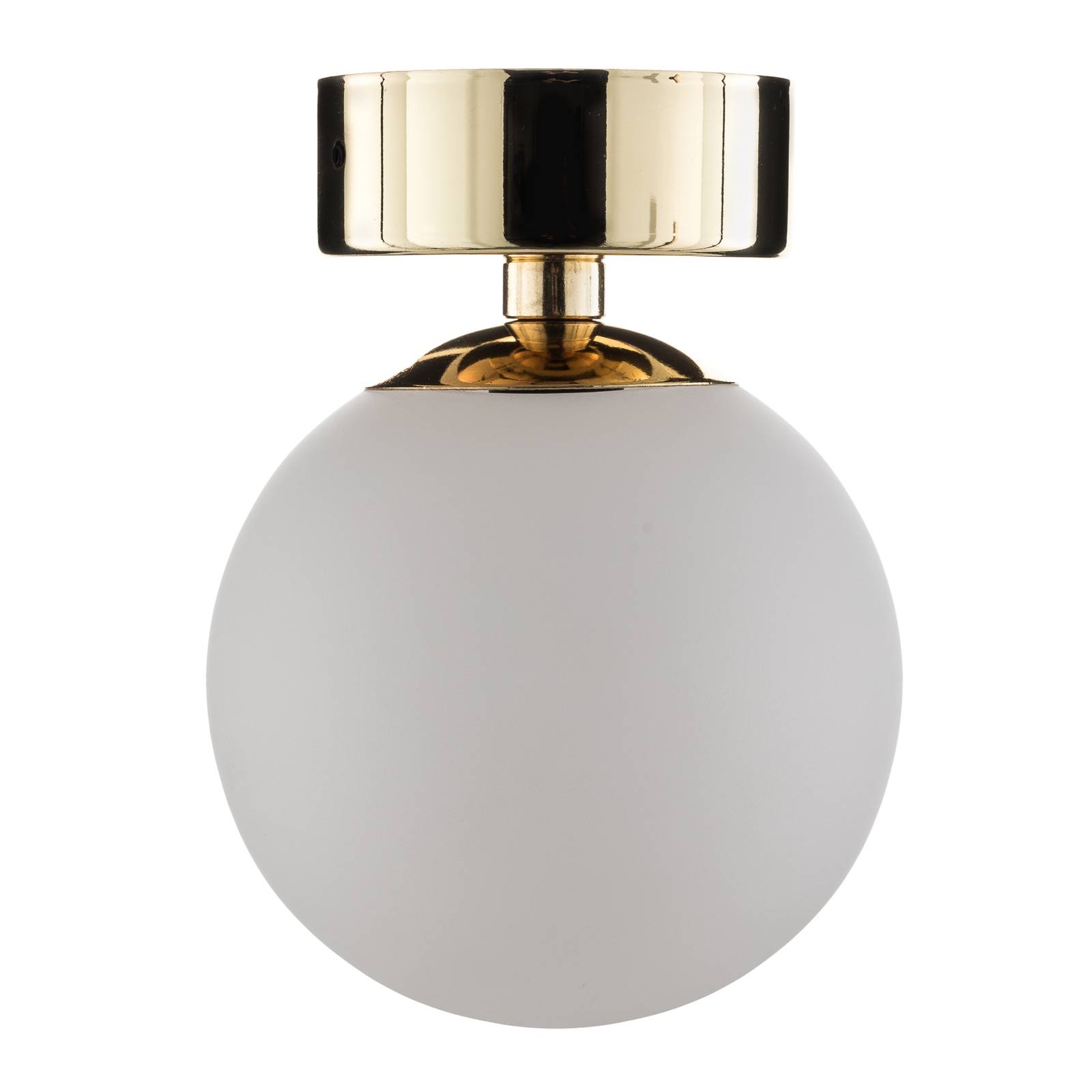 Lampa sufitowa Fatis, szkło opalowe/mosiądz 1-pkt.