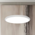 Lámpara colgante LED Benett, blanca, Ø 50 cm, metal/acrílico