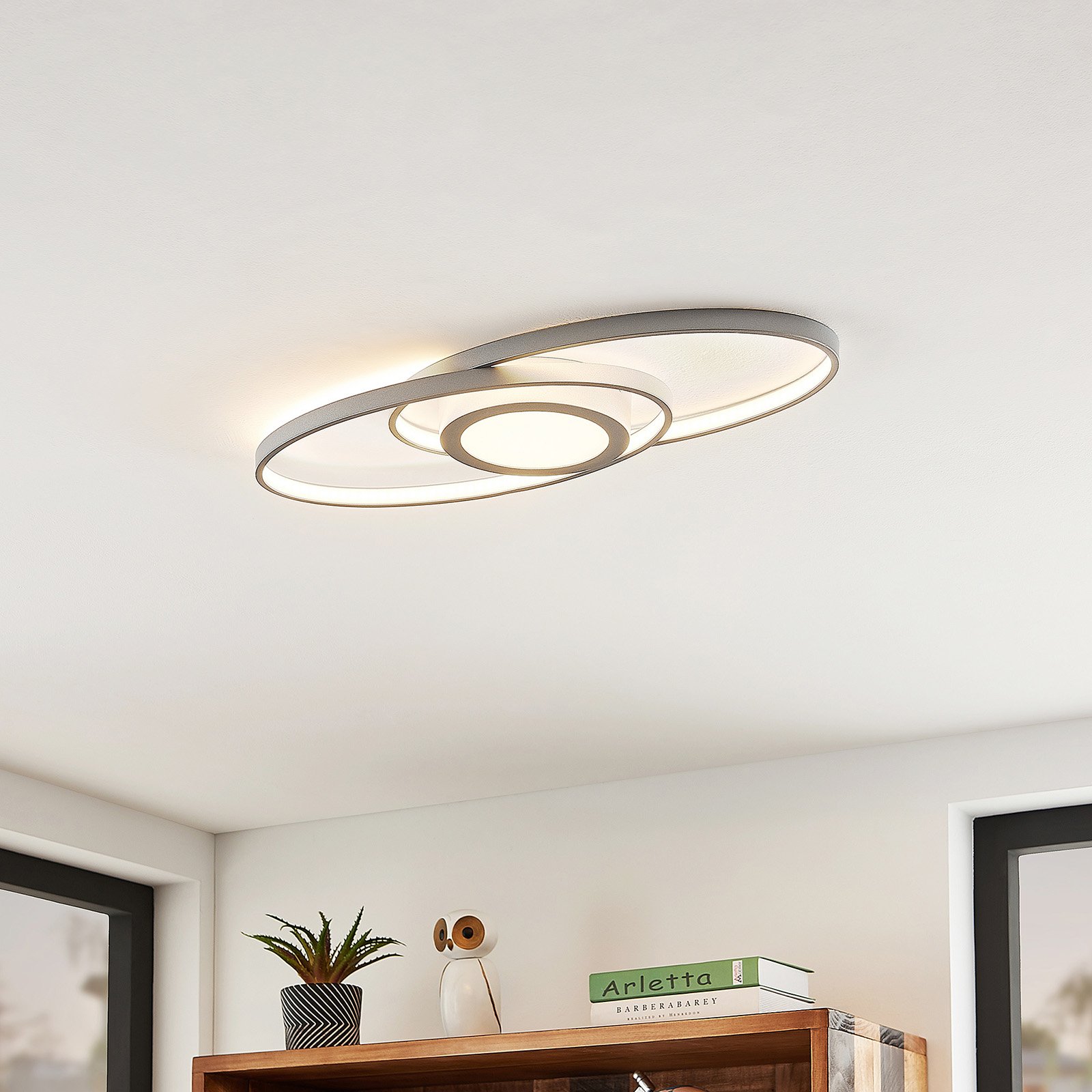 Lindby Charlok plafonnier LED, dimmable