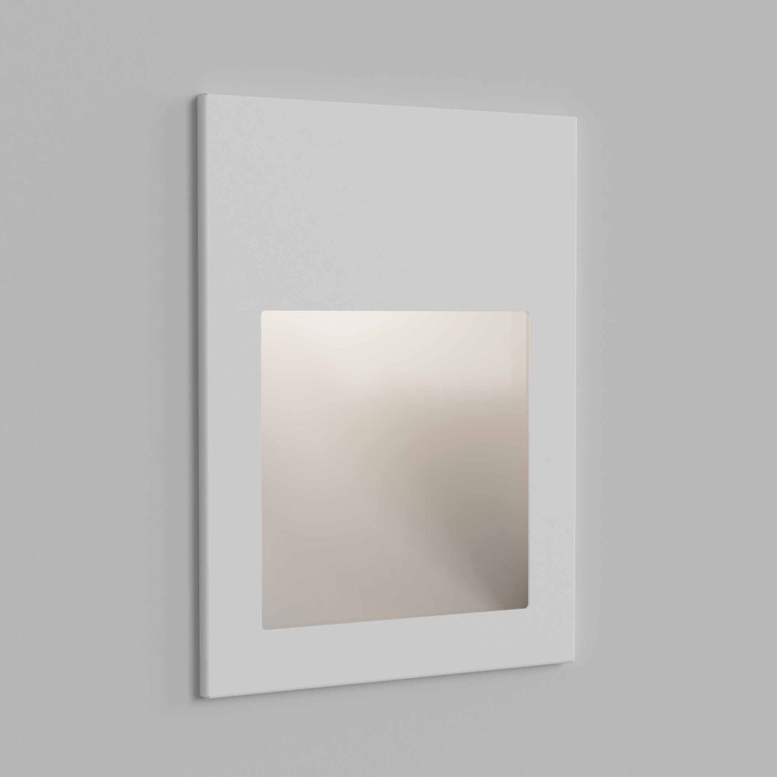 Astro Borgo 90 recessed wall light white texture, for Bathroom, metal, 4.1 W, energy efficiency: A+, W: 9 cm, H: 12 cm
