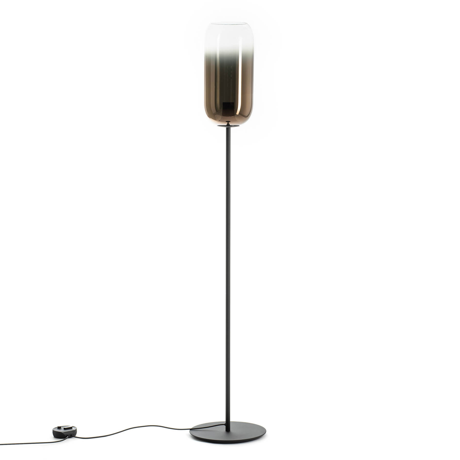 Artemide Gople lampadaire, bronze/noir