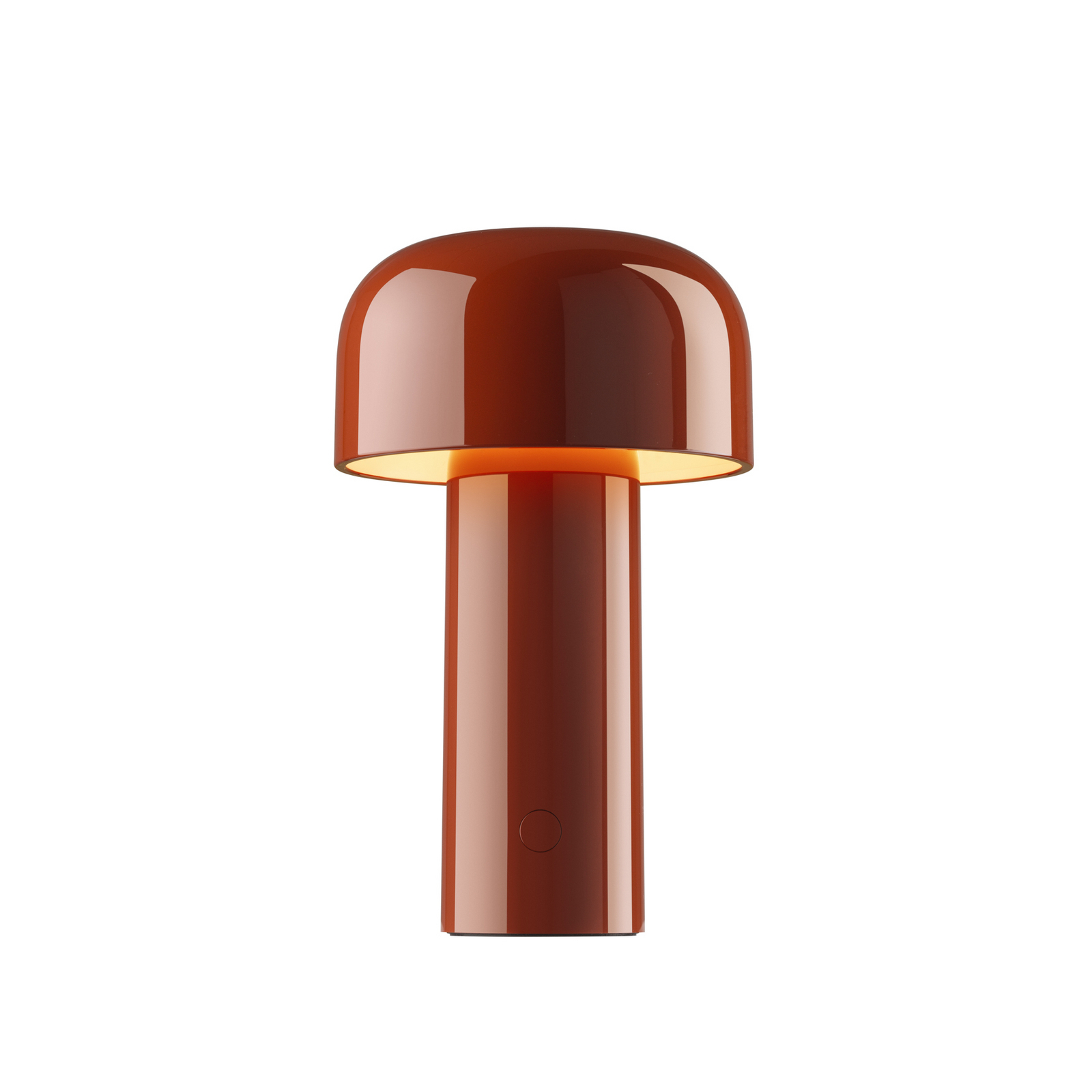 Flos LED-Akku-Tischlampe Bellhop, rot, 21 cm, dim., IP54 Flos LED-Akku-Tischlampe Bellhop, rot, 21 cm, dim., IP54