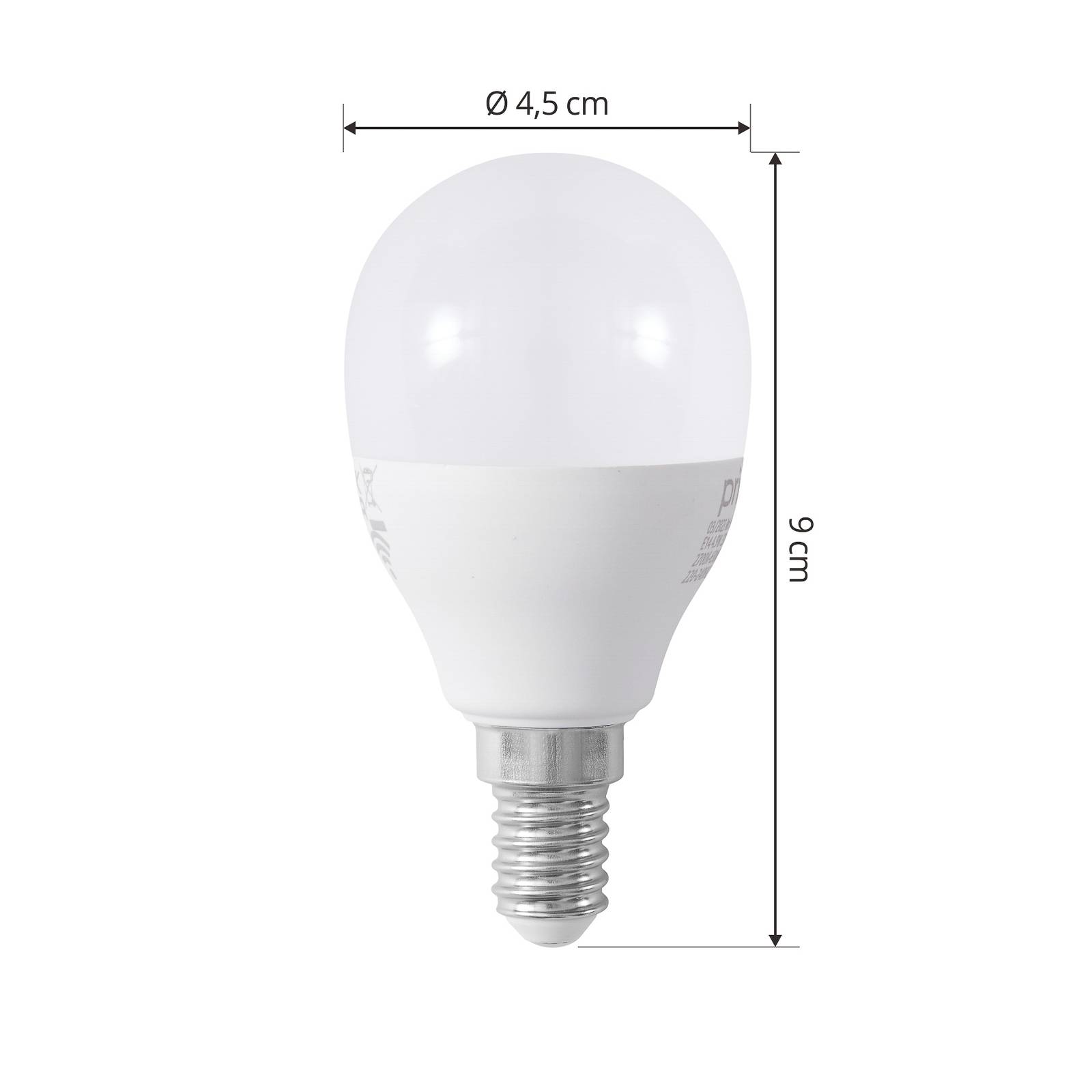 Smart LED-E14 pisara 4,9W WLAN matta tunable white