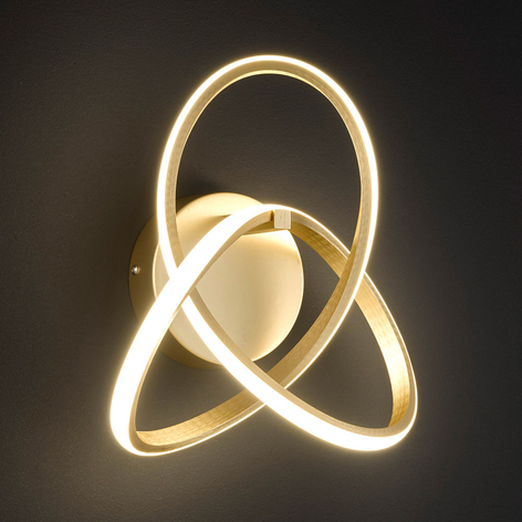 LED-Wandleuchte Indigo, gold matt