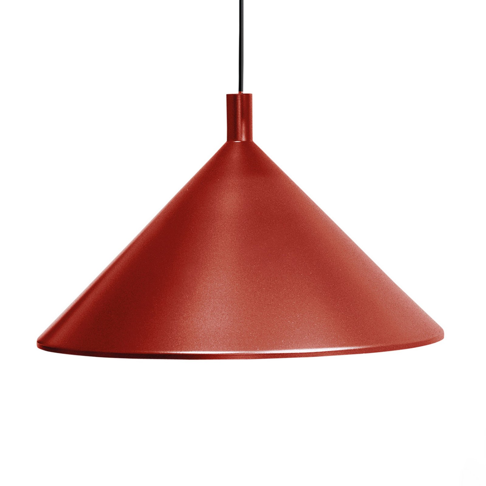 Martinelli Luce Cono lampă susp. roșu, Ø 30 cm