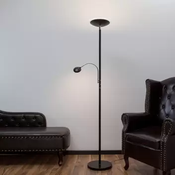 Lampadaire LED avec liseuse métal H180cm CHAMPION LED