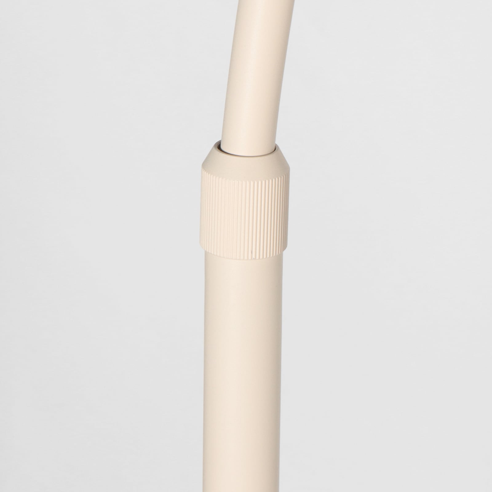 Lampadar curbat Sparkled Light, crem/in gri, 240 cm