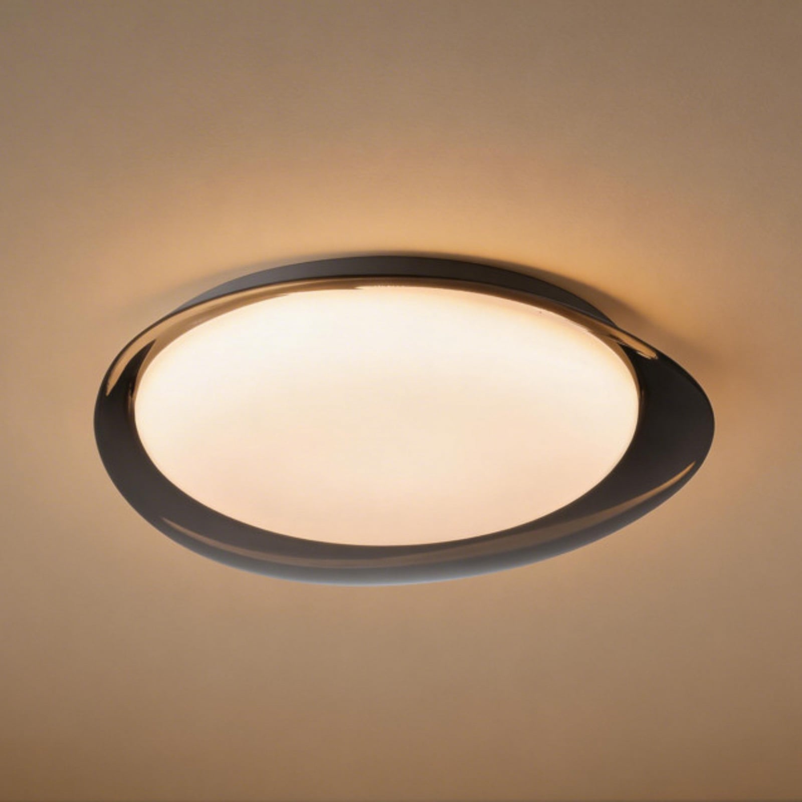 Plafonnier LED EGLO CONISTARINO, gris fumé, Ø 40 cm, CCT Plafonnier LED EGLO CONISTARINO, gris fumé, Ø 40 cm, CCT