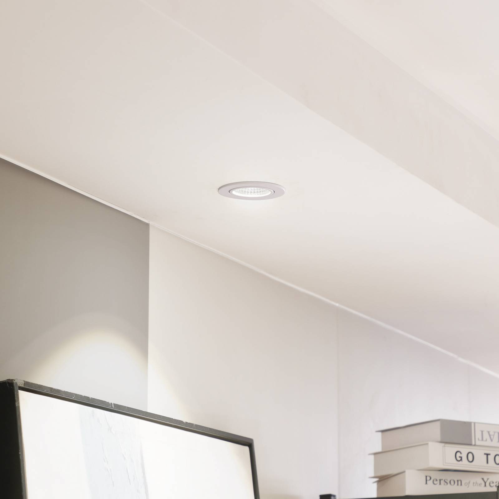 E-shop Arcchio LED stropné svietidlo Zarik, biele, 4 000 K