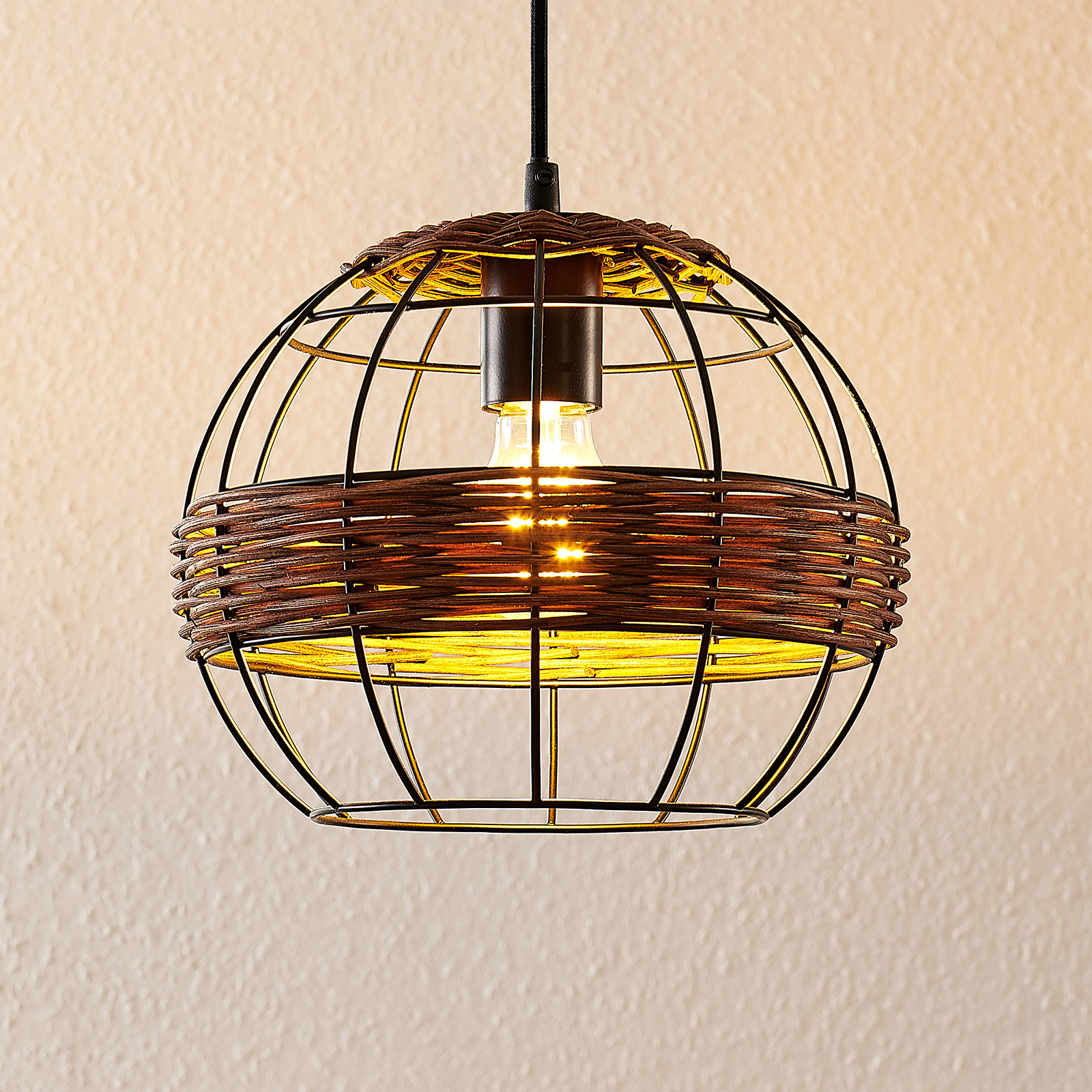 Lindby Kaska lampada sospensione, 1 luce, 25 cm