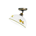 KOLARZ Stropna svetilka Nonna, Ø 30 cm, limone, gladek rob