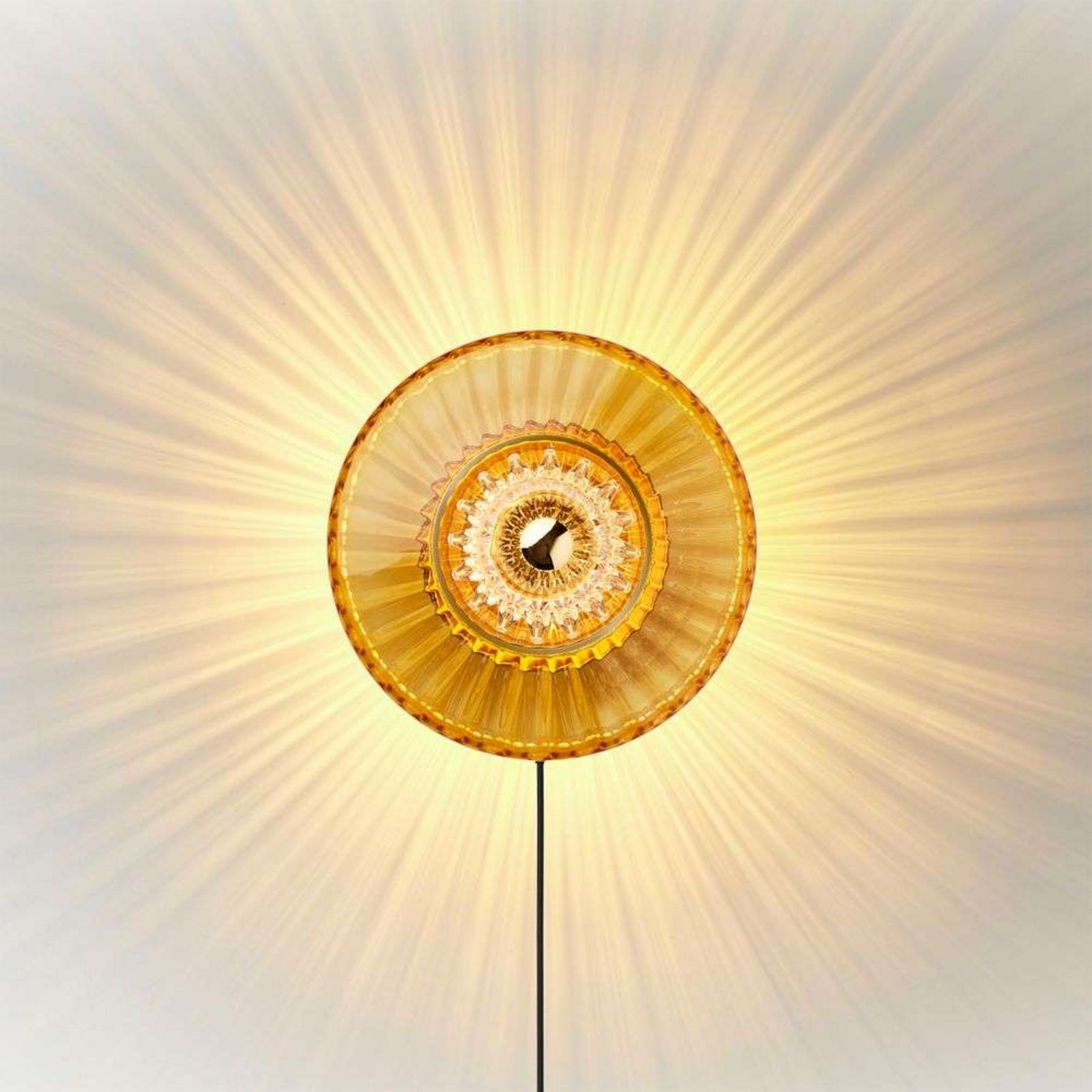 New Wave Optic Wall Lamp XL Amber - Design By Us