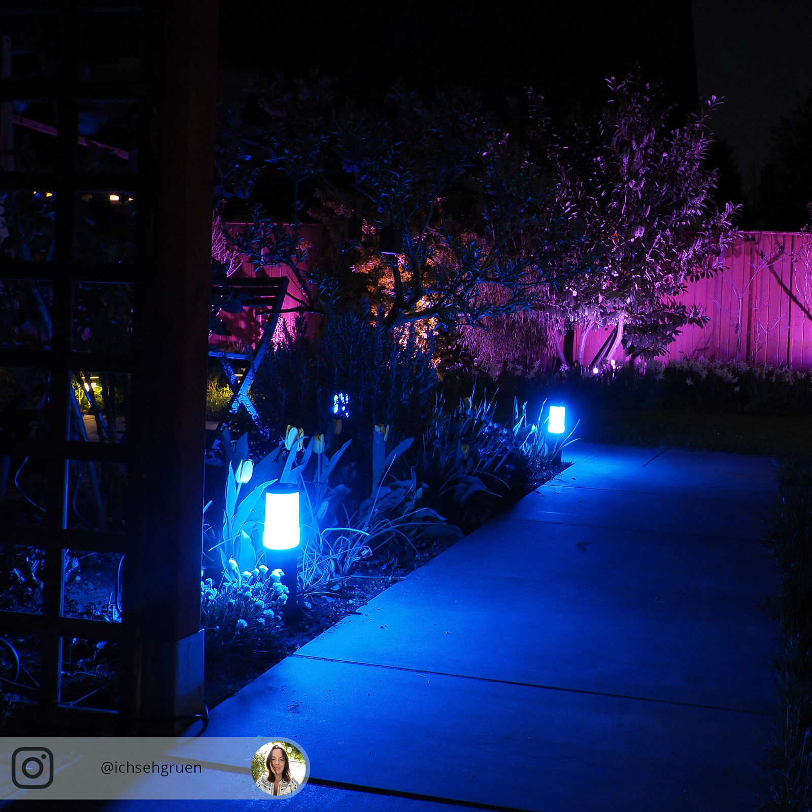 Innr LED-lampe med jordspyd Smart Outdoor RGBW 3er