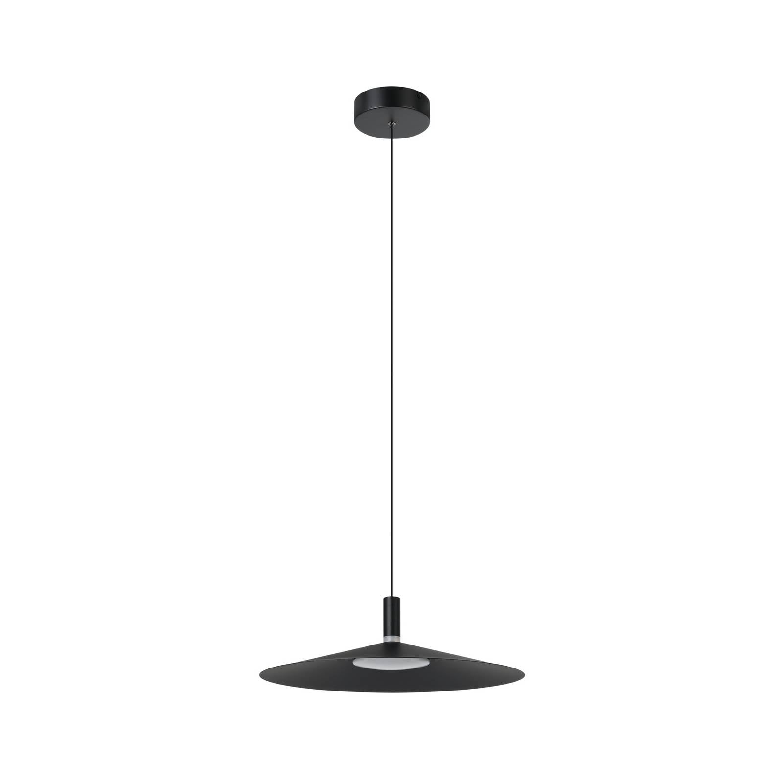LED-Smart-Hängelampe Conomavilla-Z, schwarz, Ø 45 cm CCT RGB