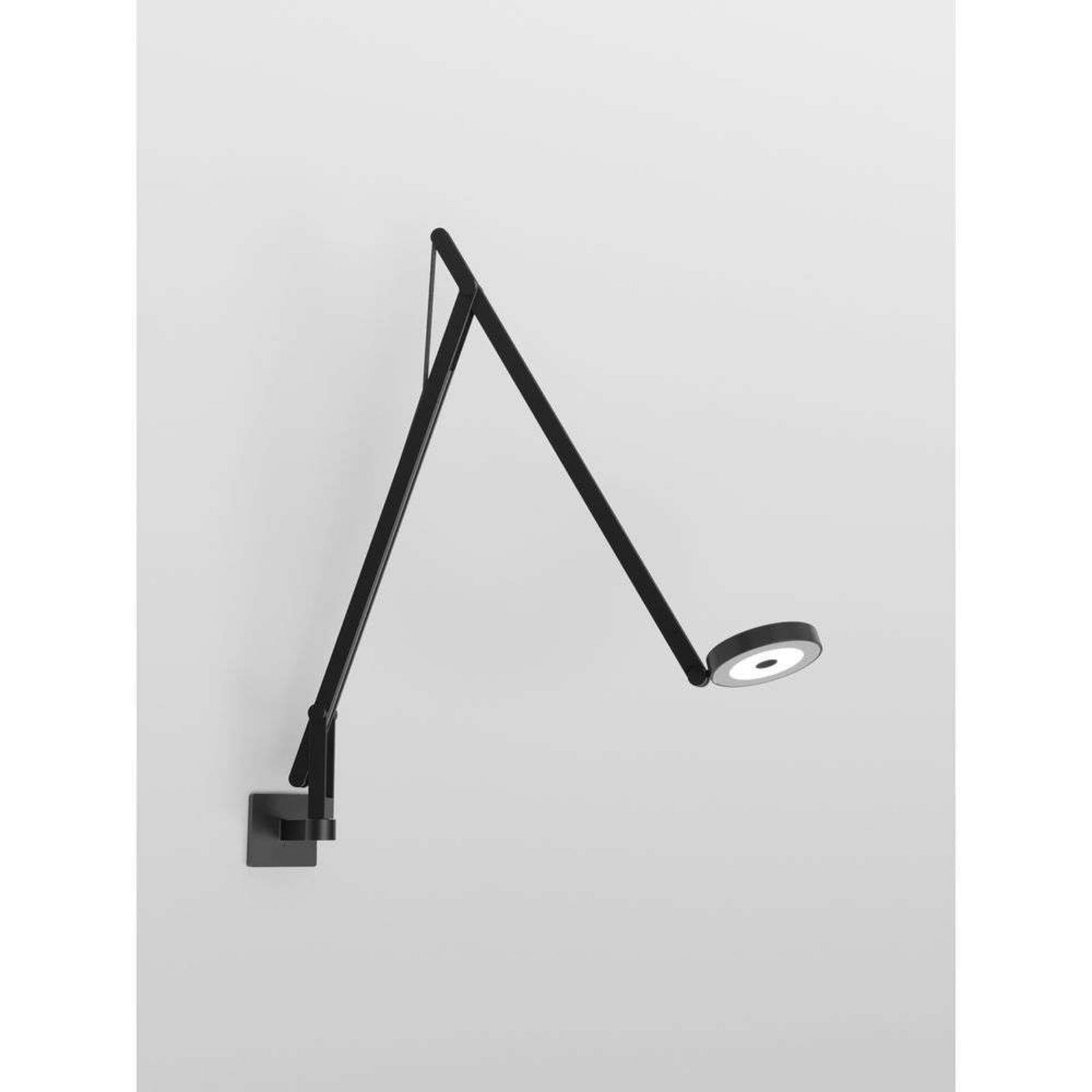 String W1 V&auml;gglampa DTW Matt Black/Black Rotaliana - Vardagsrum - Aluminium