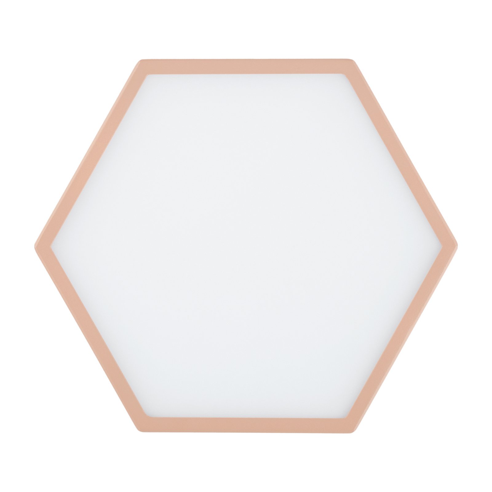 LED-Deckenleuchte Libre, pfirsichfarben, Stahl, 3.000 K