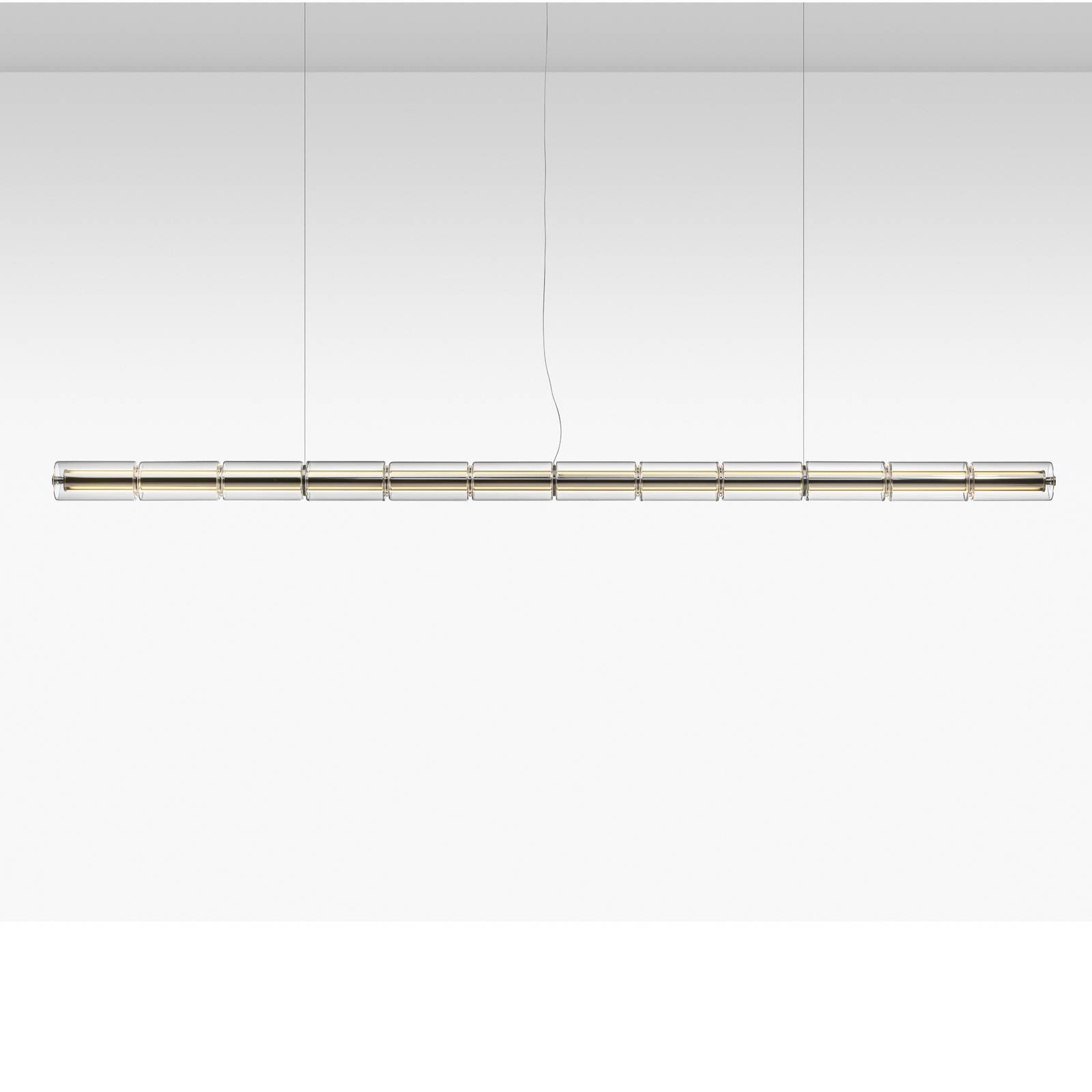 FLOS LED závesné svietidlo LUCE CILINDRICA S3, sklo