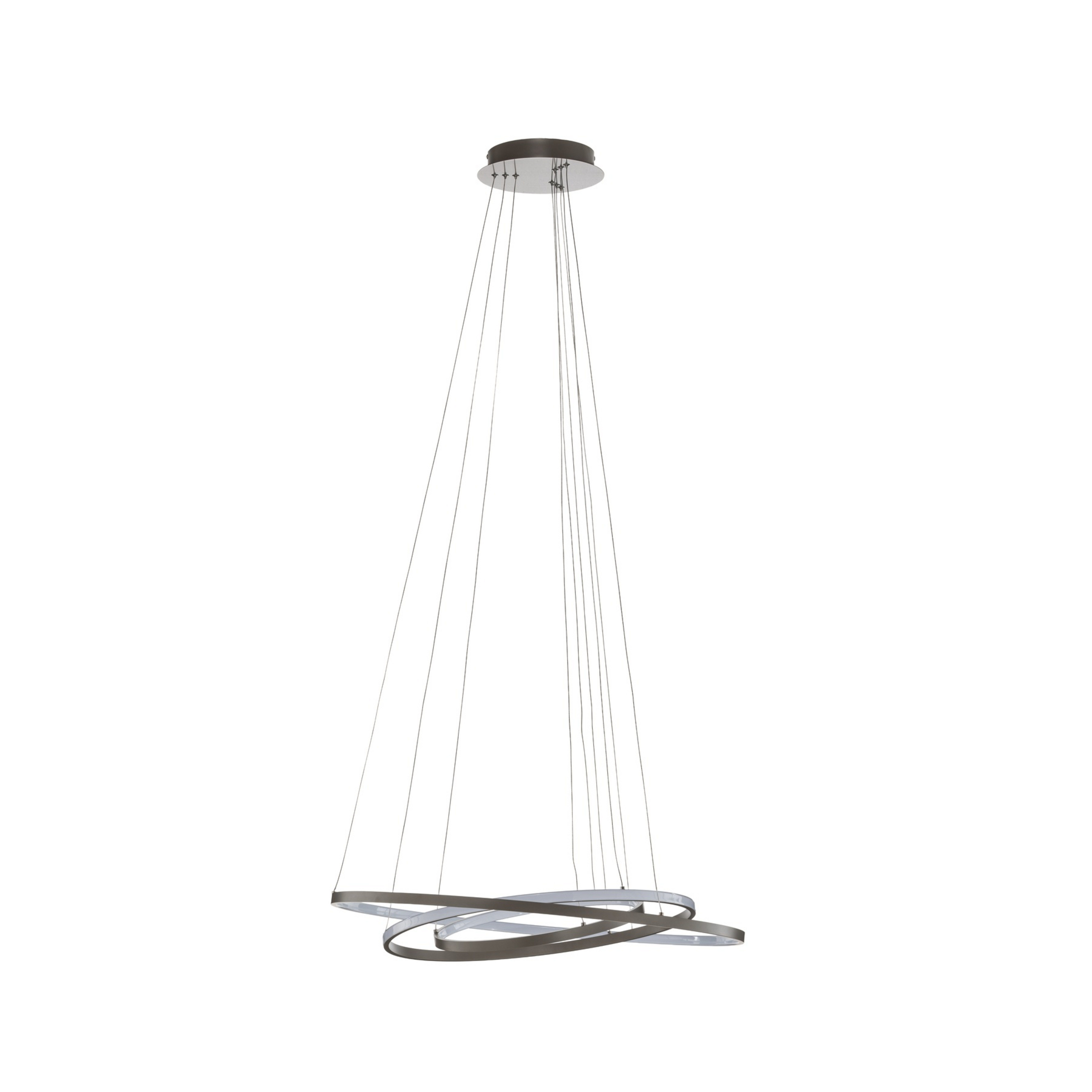 Lampada a sospensione Ezana nichel 3 Step - Lucande