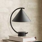 ferm LIVING LED dobíjecí stolní lampa Meridian, černá, stmívatelná