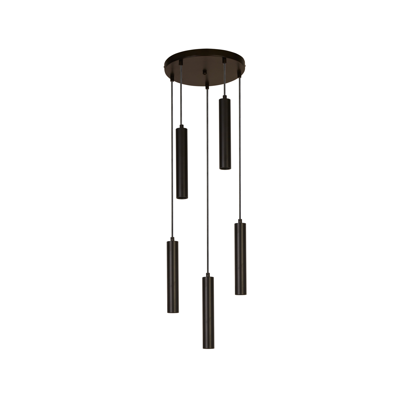 Hanglamp Elegance 5-lamps, zwart
