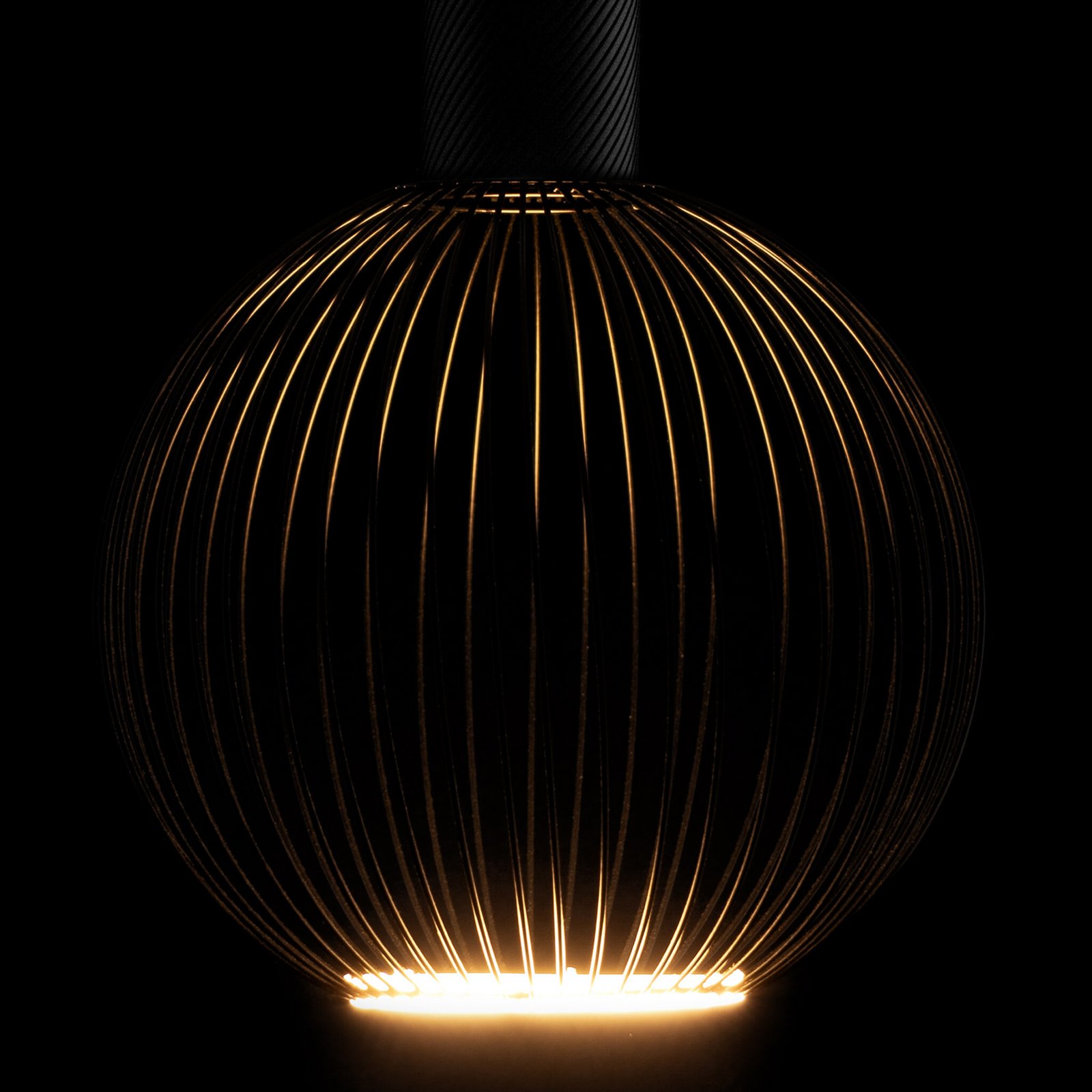 SEGULA LED Floating Filo svart G180 E27 5W 2 200 K dimbar