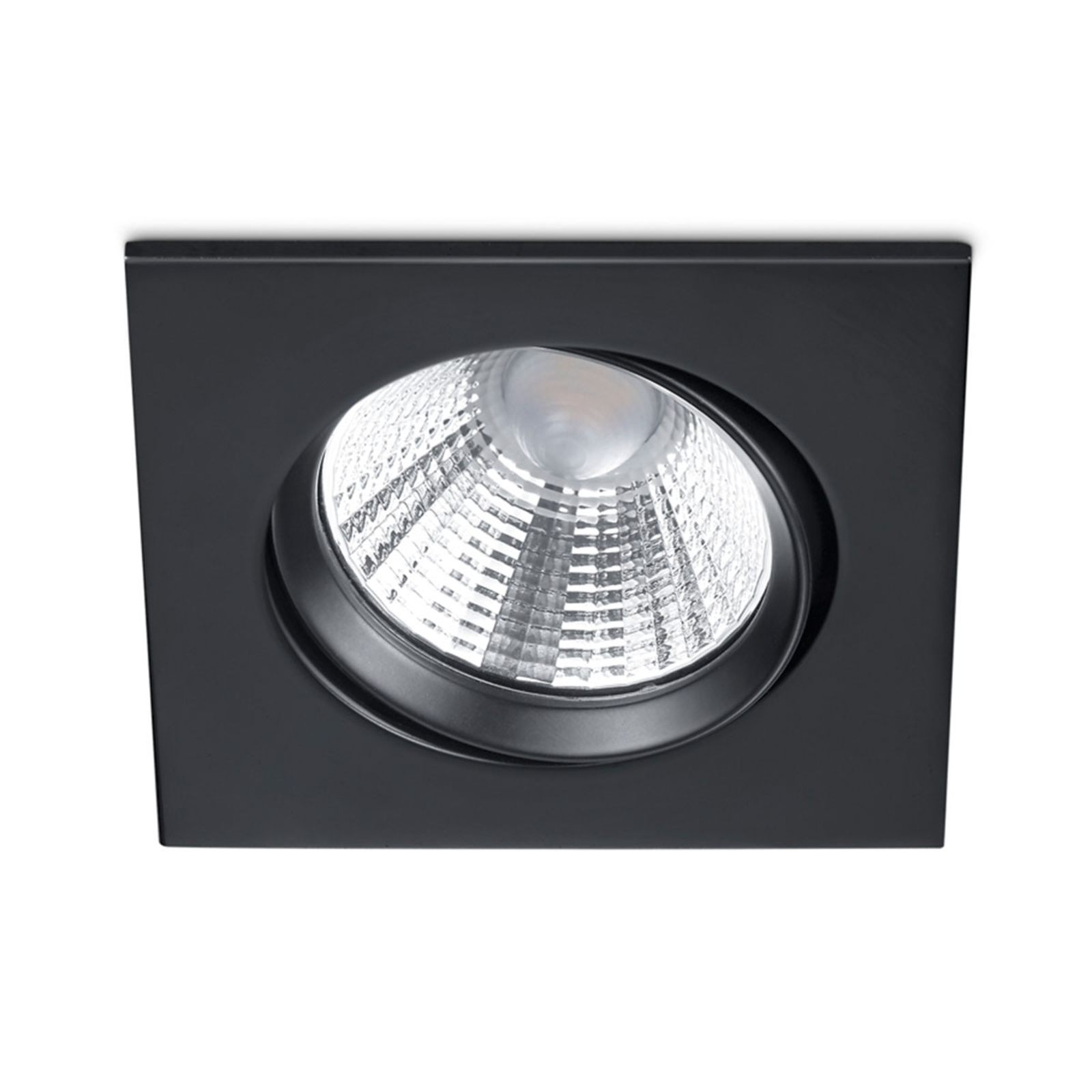 Dimmable LED recessed spotlight Pamir, angular