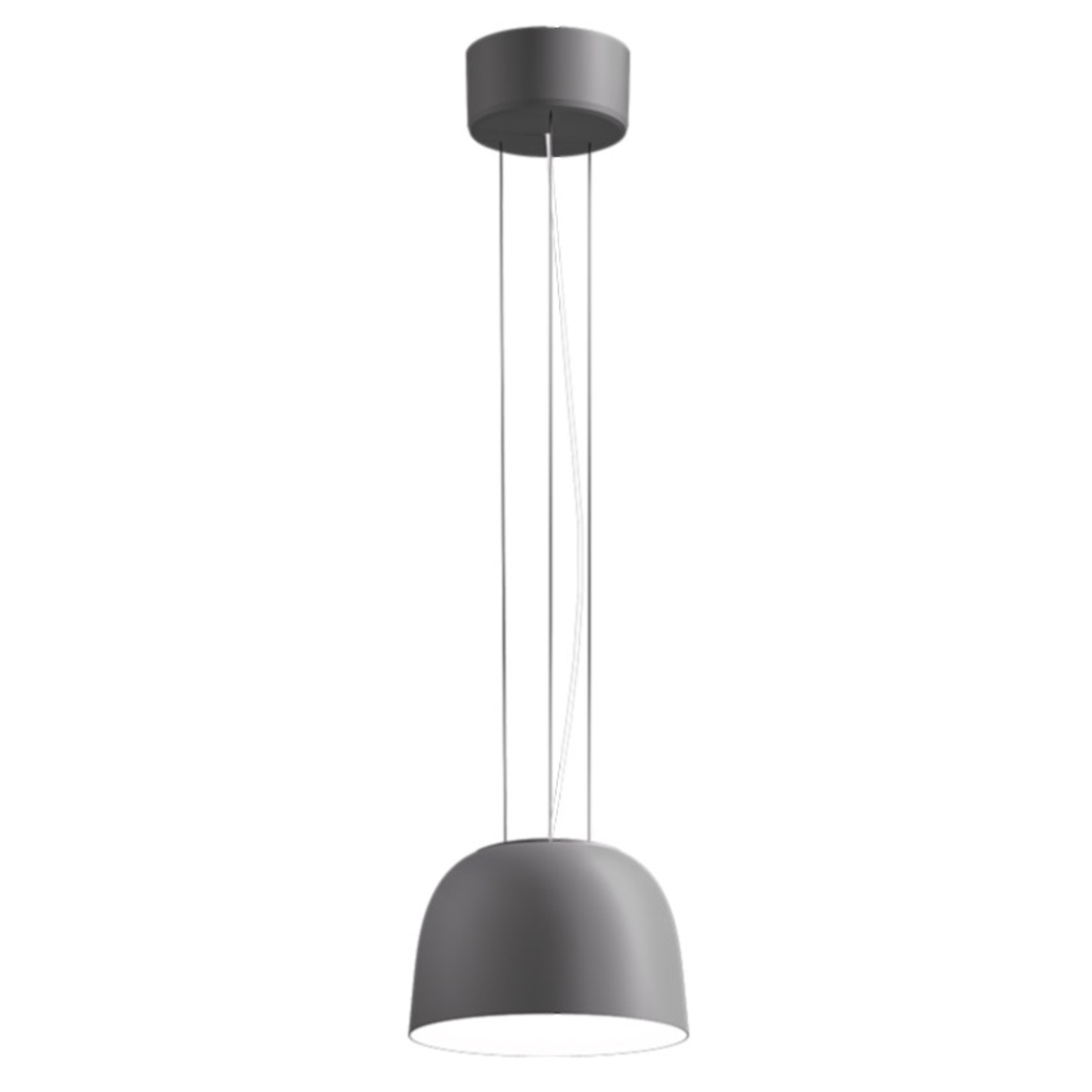 Luminária suspensa LED Sva 840 Dali Ø 24,4cm cinzento-prateado