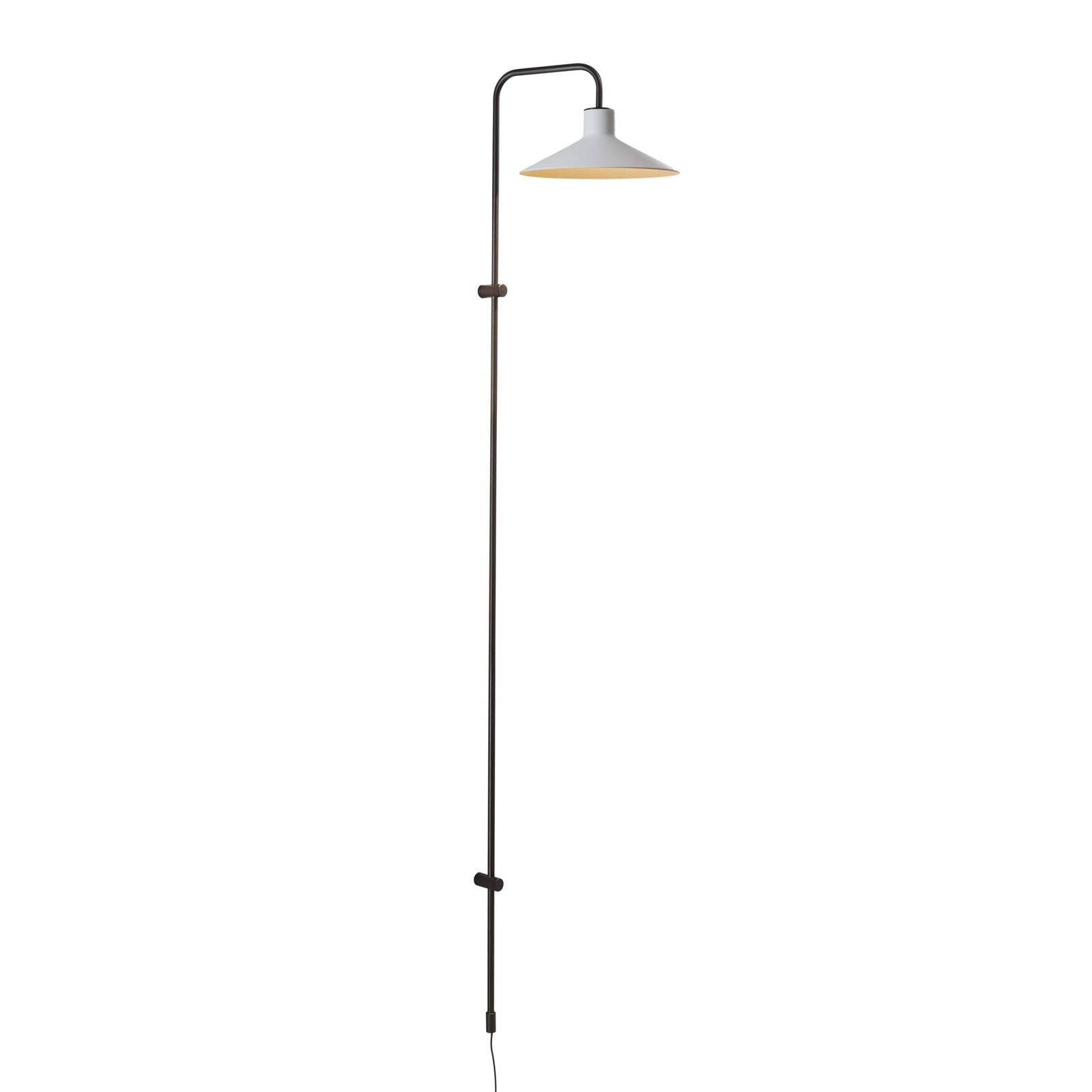 Bover Wandlampe Platet A/05, schwarz/grau, 142 cm, E14 günstig online kaufen