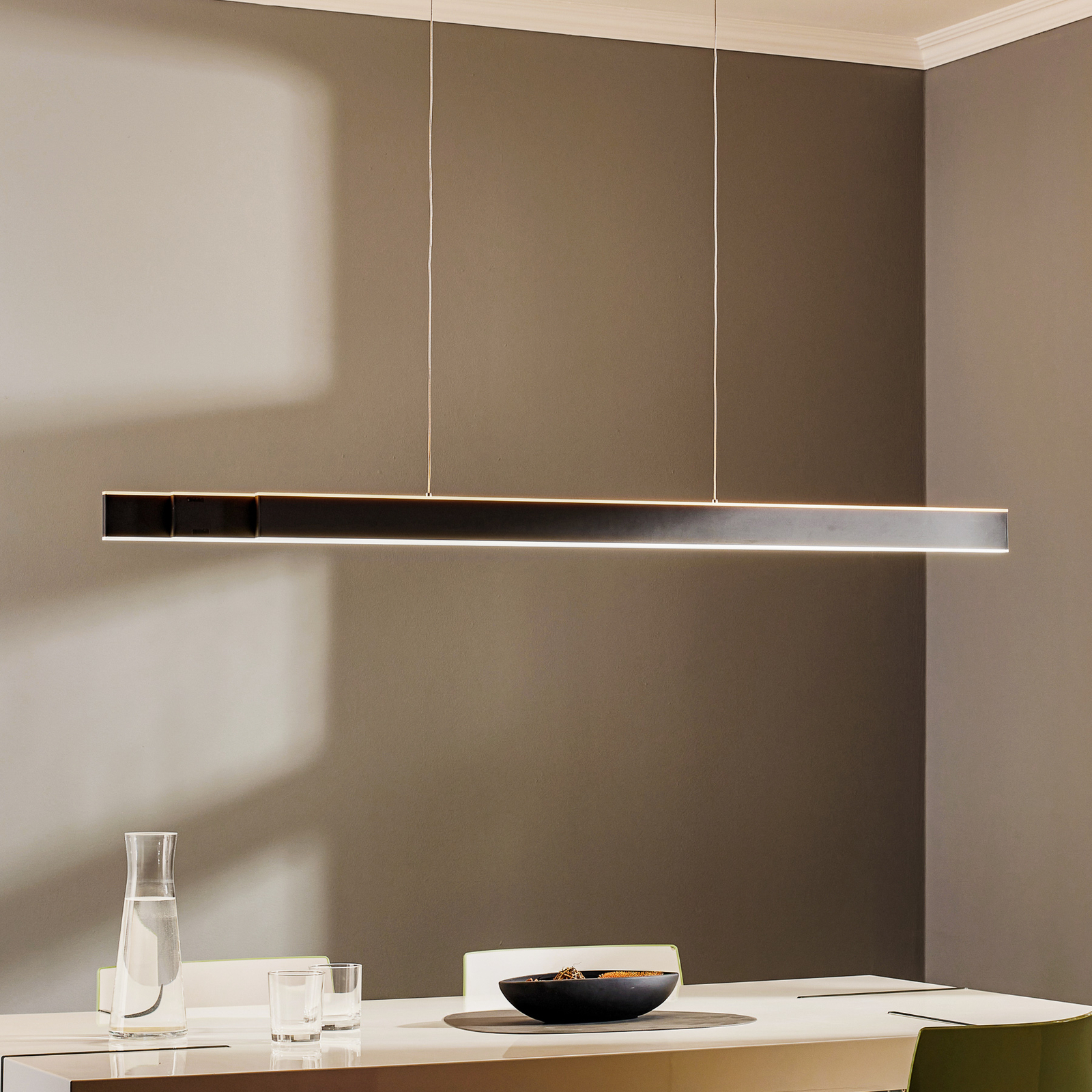 Lume LED-Pendelleuchte, graphite, CCT - PURE Lume LED-Pendelleuchte, graphite, CCT - PURE
