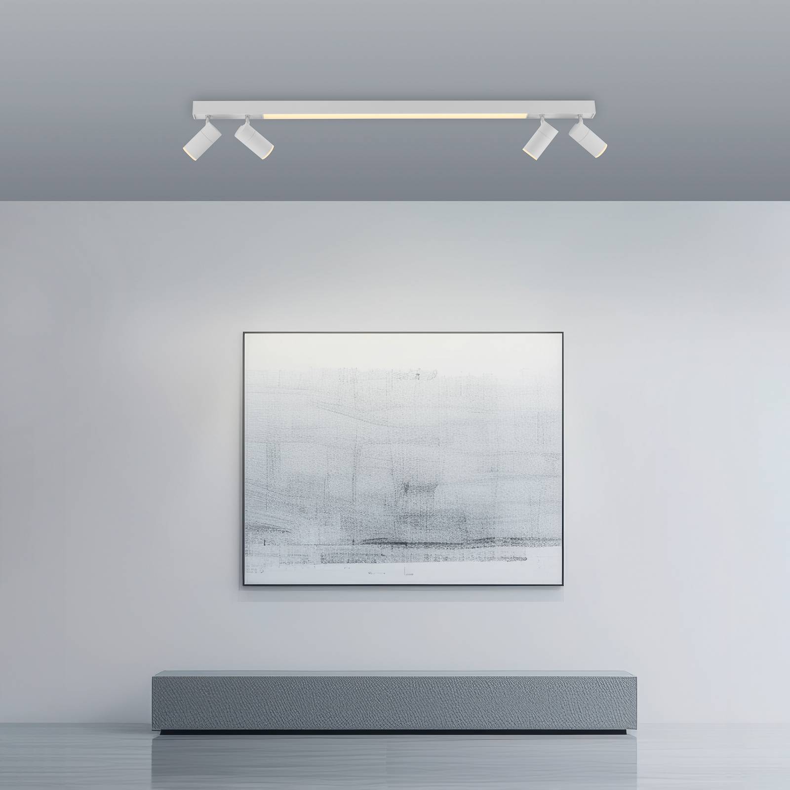 LED-Deckenlampe PURE Lines, 120 cm, weiß, CCT, Fernbedienung günstig online kaufen