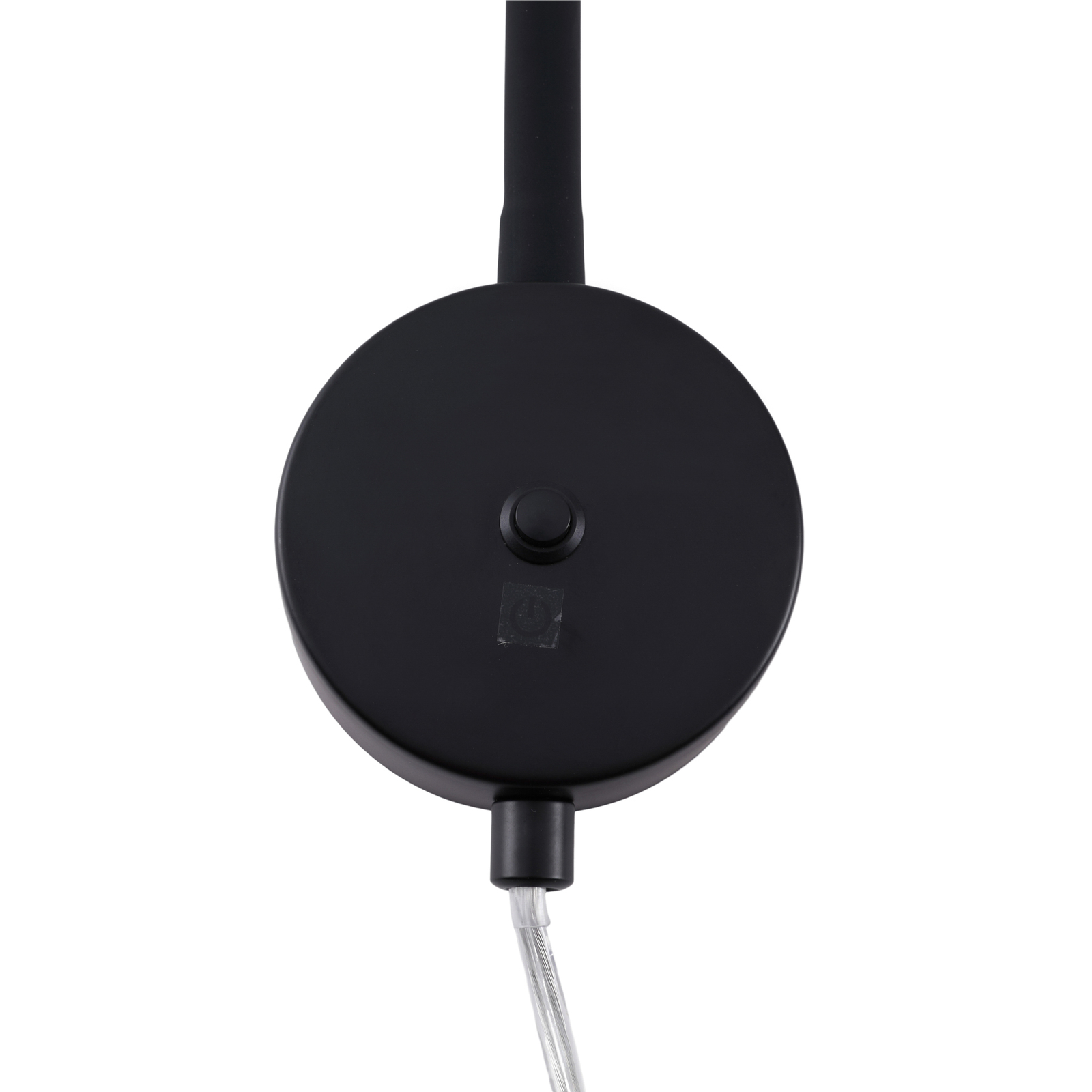 Lindby Jyla wall lamp, matt black, GX53, flexible arm, plug