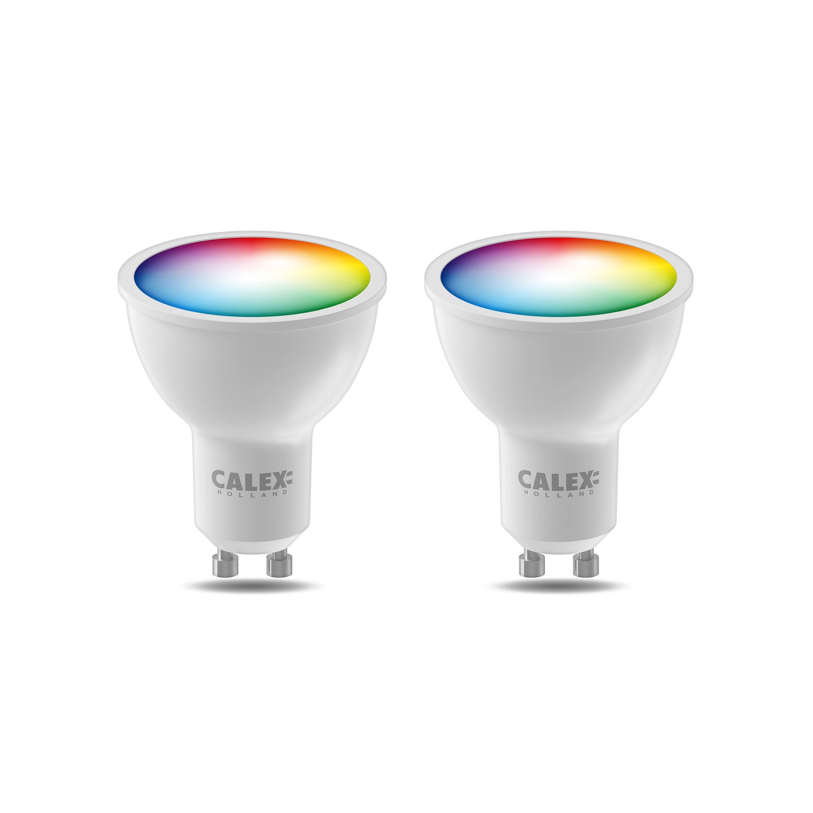 Calex Smart reflectora LED GU10 4,9W RGB CCT 2 ud