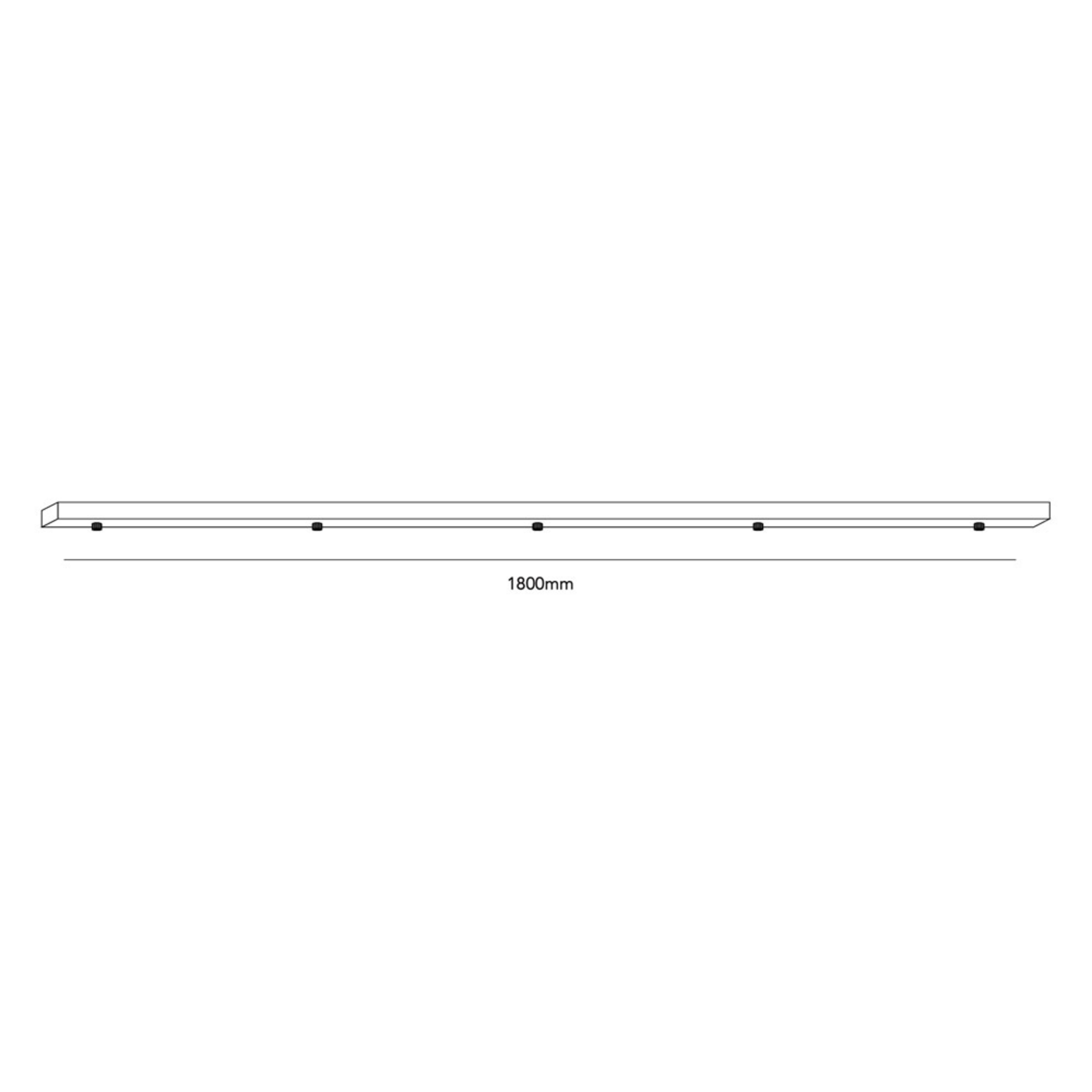 Ceiling Base L1800/5 Pendants Black - LIGHT-POINT