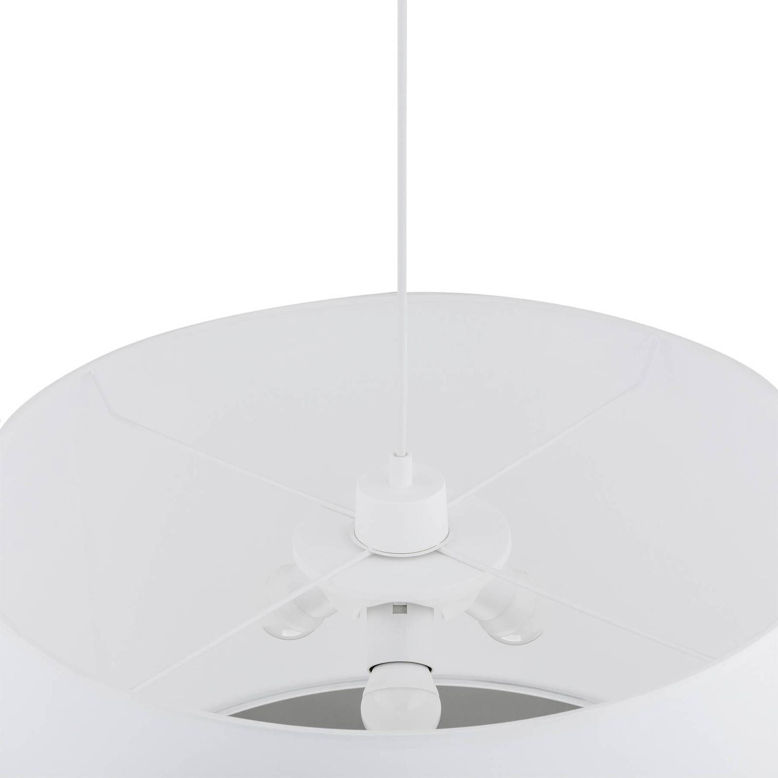 Lampa wisząca Rondo, biała, Ø 50 cm