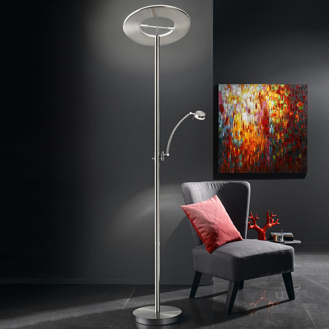 B-Leuchten Monza LED-uplight, matt nikkel