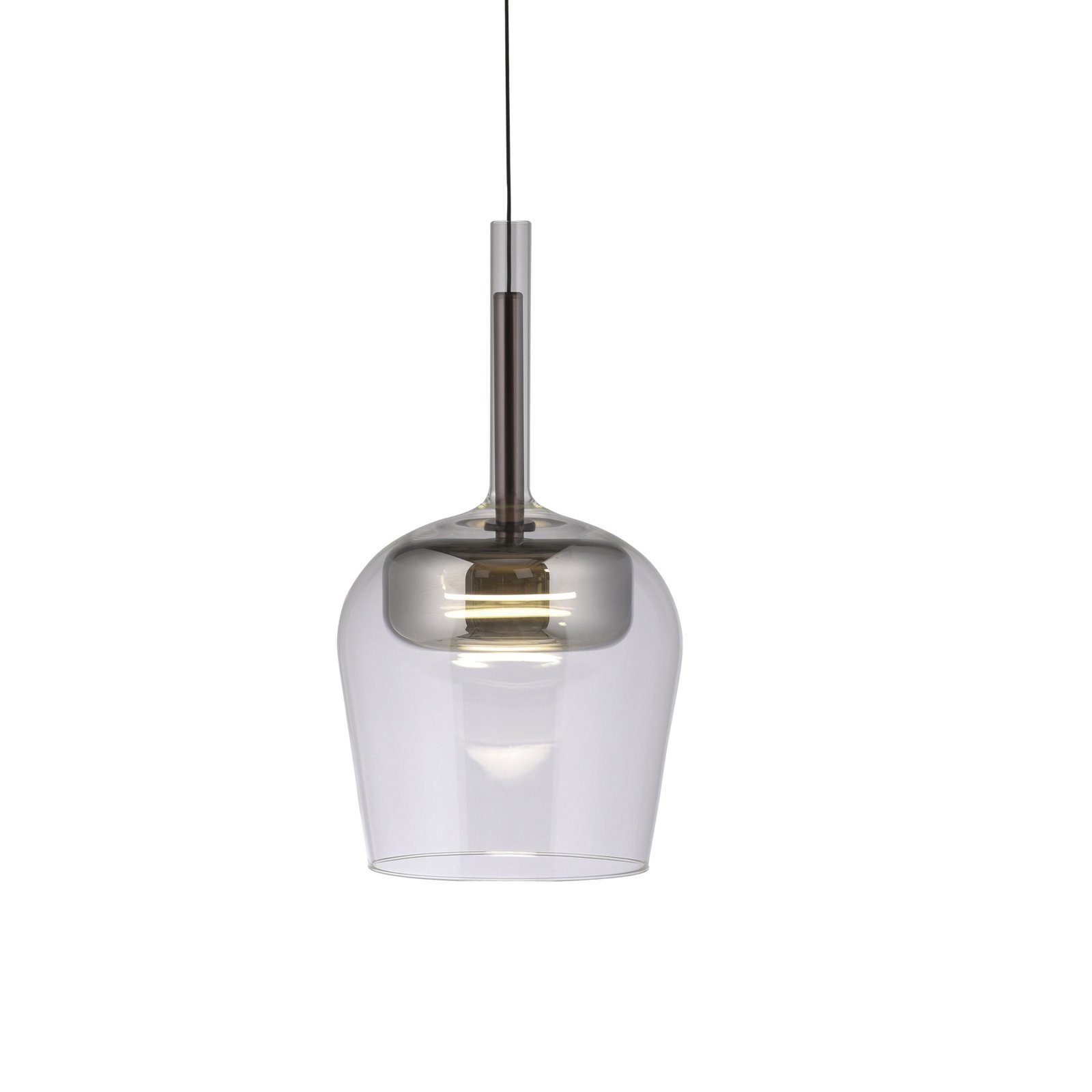 Paul Neuhaus Suspension Smart LED Q-Kon argenté Ø 21 cm