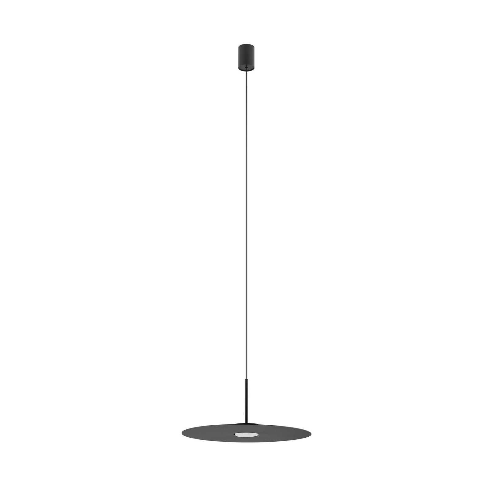 Závěsné světlo Simone, černé, ocel, Ø 40 cm, GX53