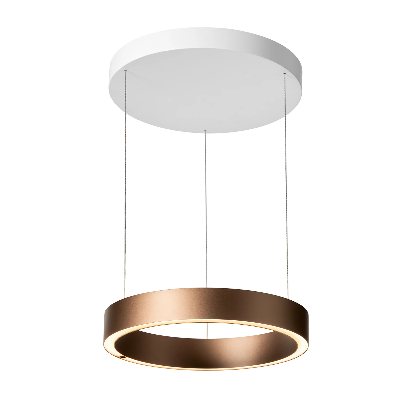 LOOM DESIGN LED-Hängelampe Velora karamellbraun, Ø40cm, dim.