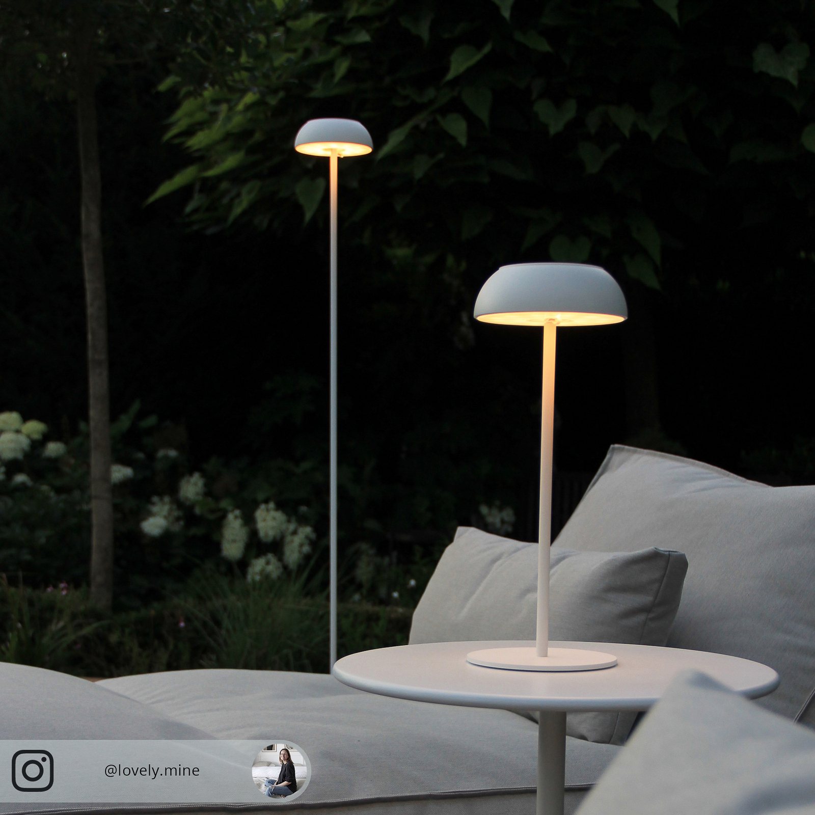 Designová stolní lampa Axolight Float LED, bílá