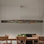 Quitani Suspension LED Persida, 148 cm, métal frappé, or