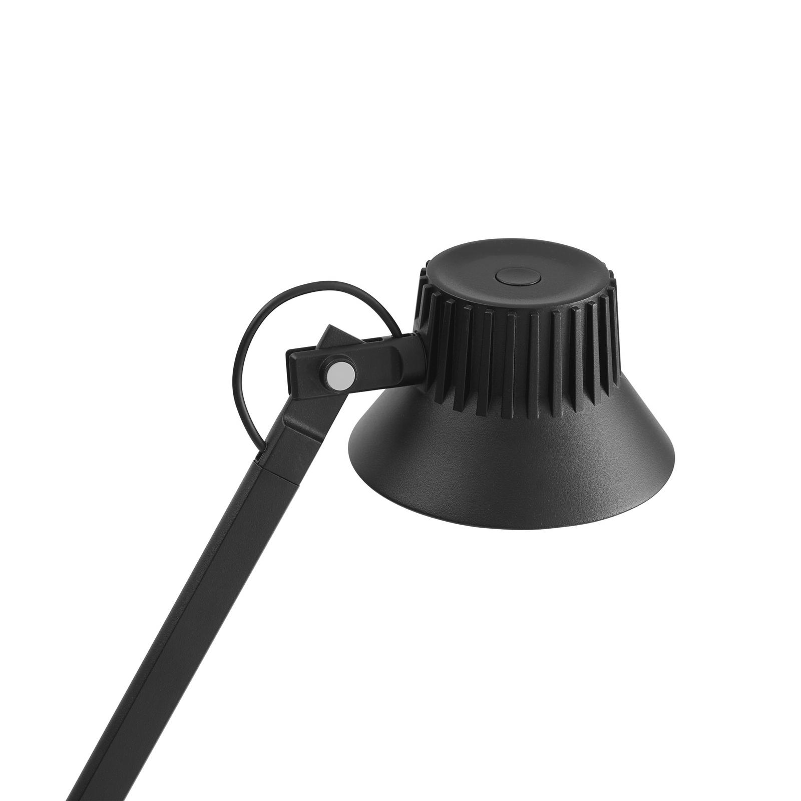 Dedicate LED-gulvlampe, svart, dimbar, aluminium – Muuto