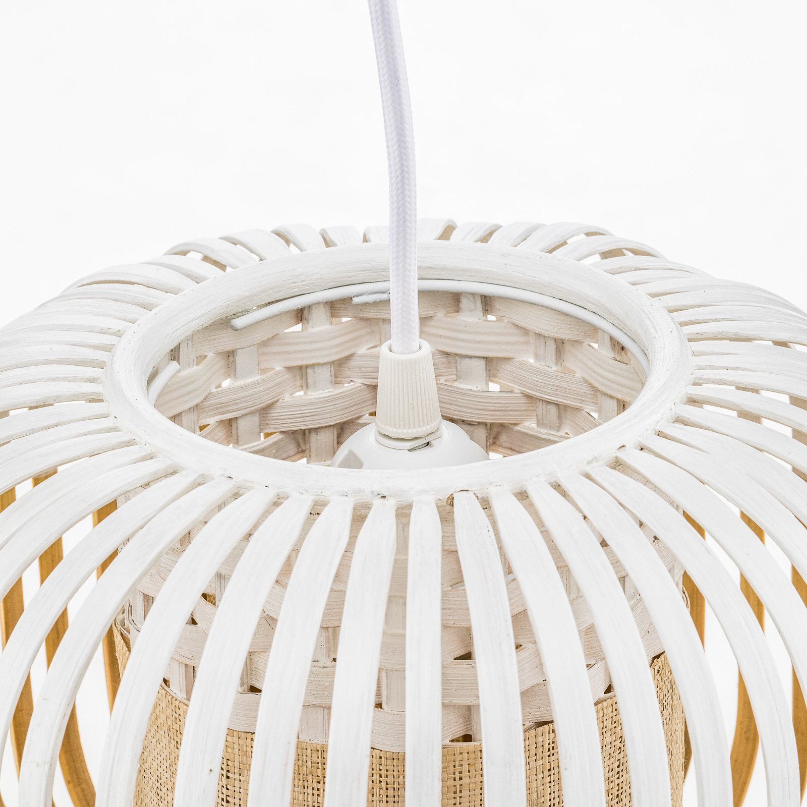 Forestier Bamboo Light XS pendant lamp 27 cm white