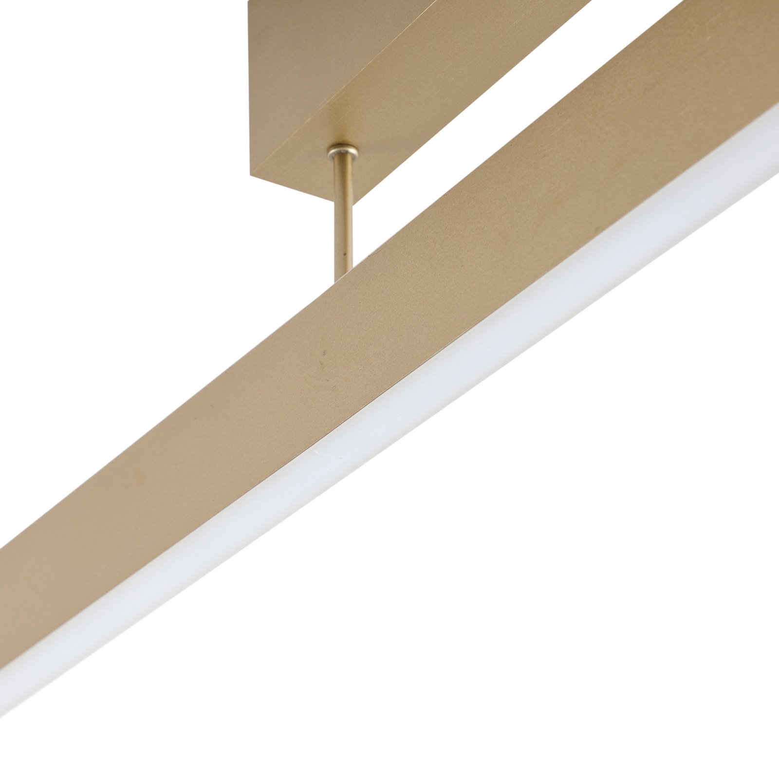 Lucande Smart LED stropné svietidlo Mylosh, zlatá, CCT, Tuya