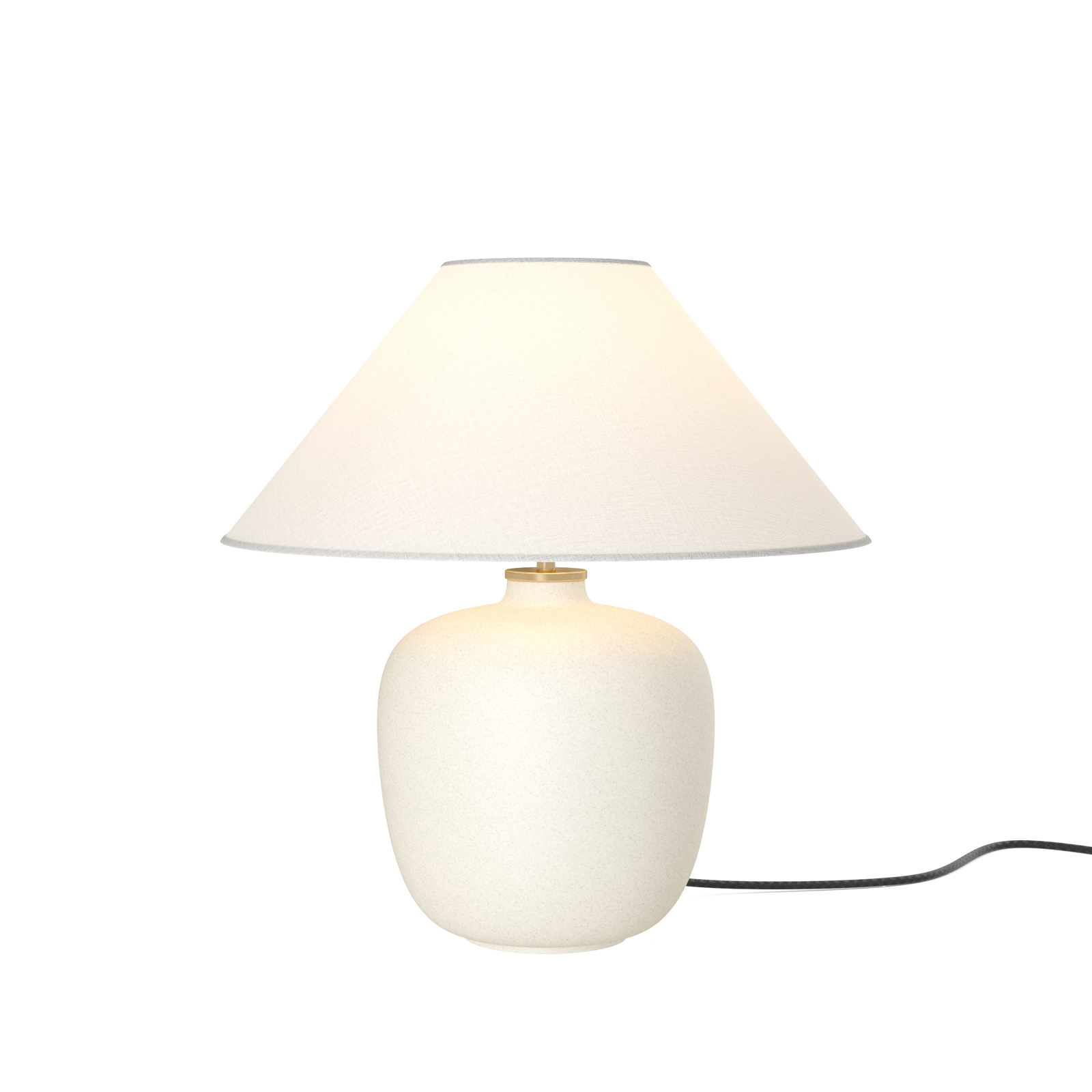 Audo Torso LED-bordslampa, vit/vit, 37 cm