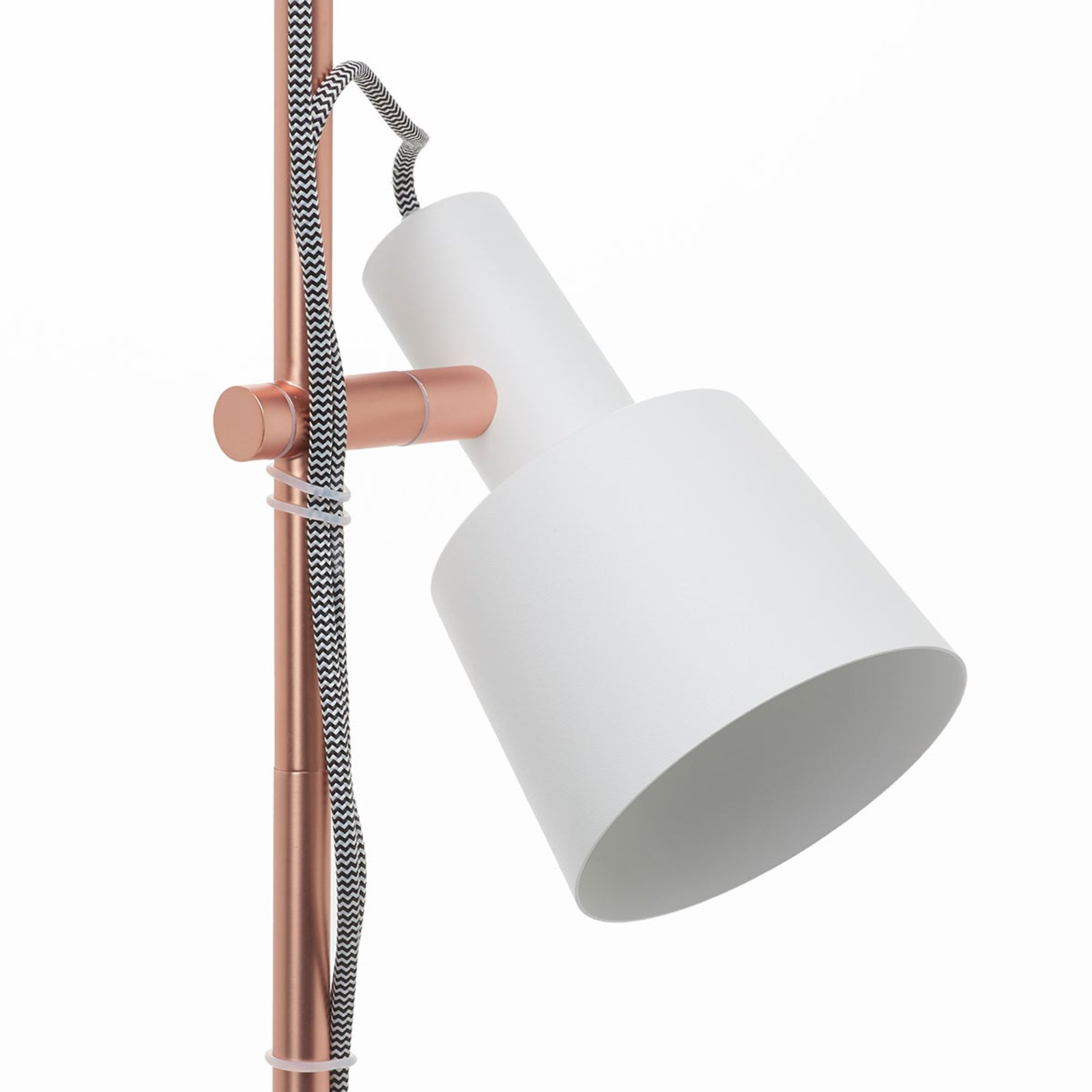 Haldar Floor Lamp White/Copper - Paulmann