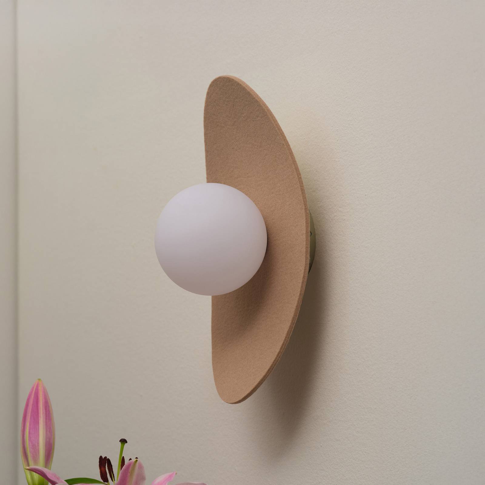 OSRAM Wandleuchte Decor Pearl, beige, Filz, G9 günstig online kaufen