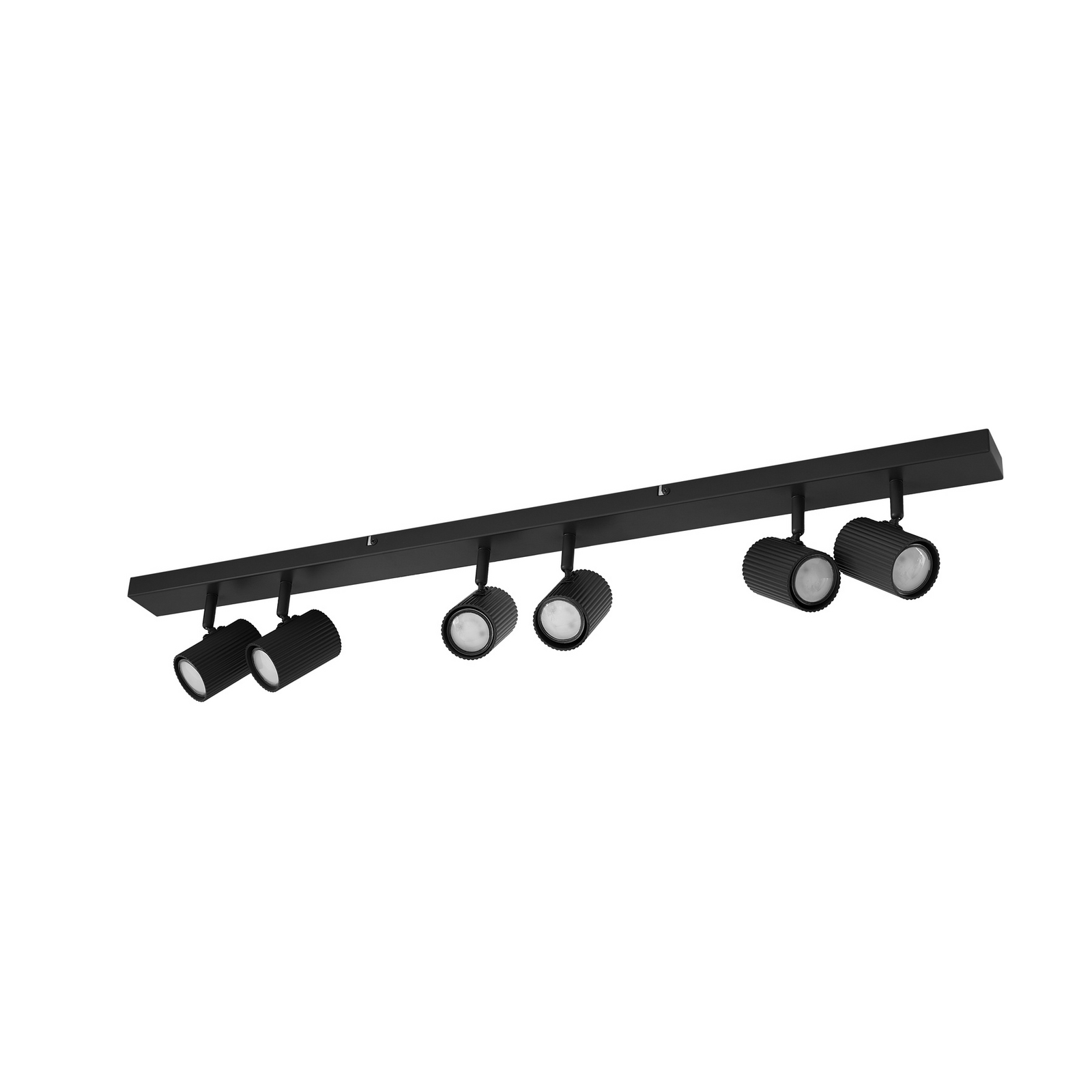 Lindby wandlamp Kardis, donkergrijs, 6-lamps, metaal, GU10