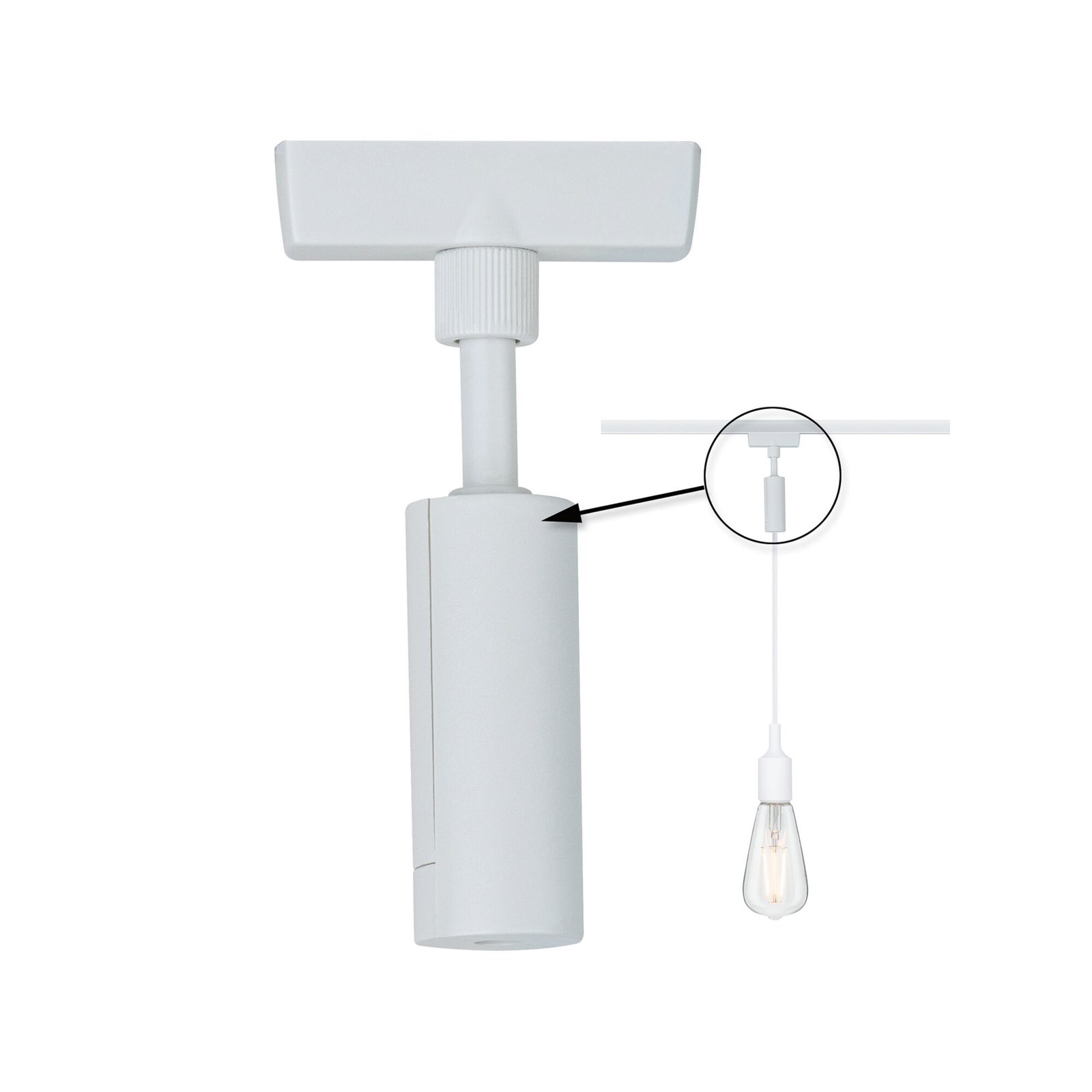 Paulmann URail universal pendant adapter, max 50W