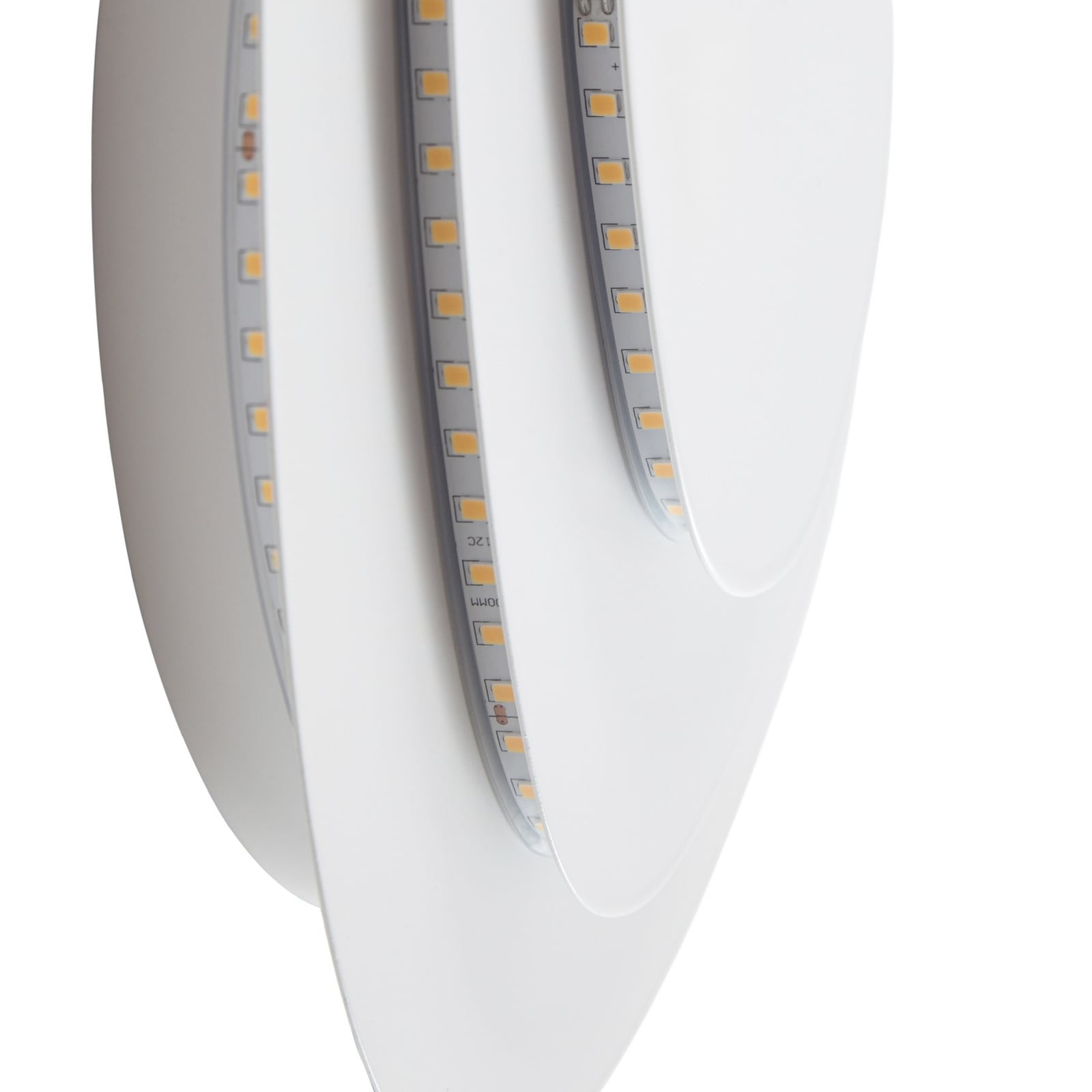 Delar LED wall light, dimmable, white, 25 x 25 cm, metal - Lindby