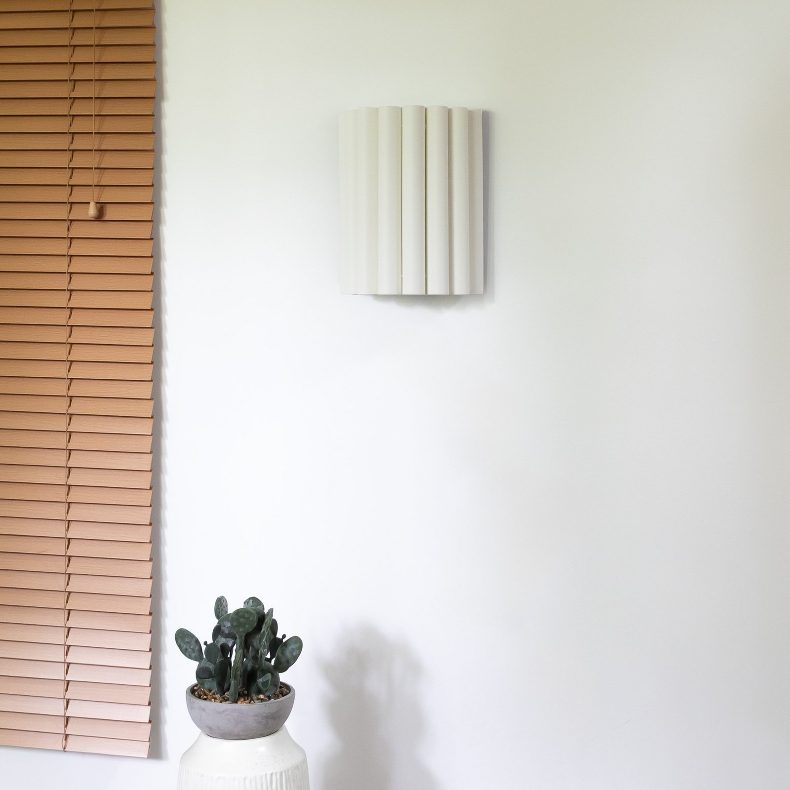 Kinkiet Aria, ecru, mikrofibra, E27